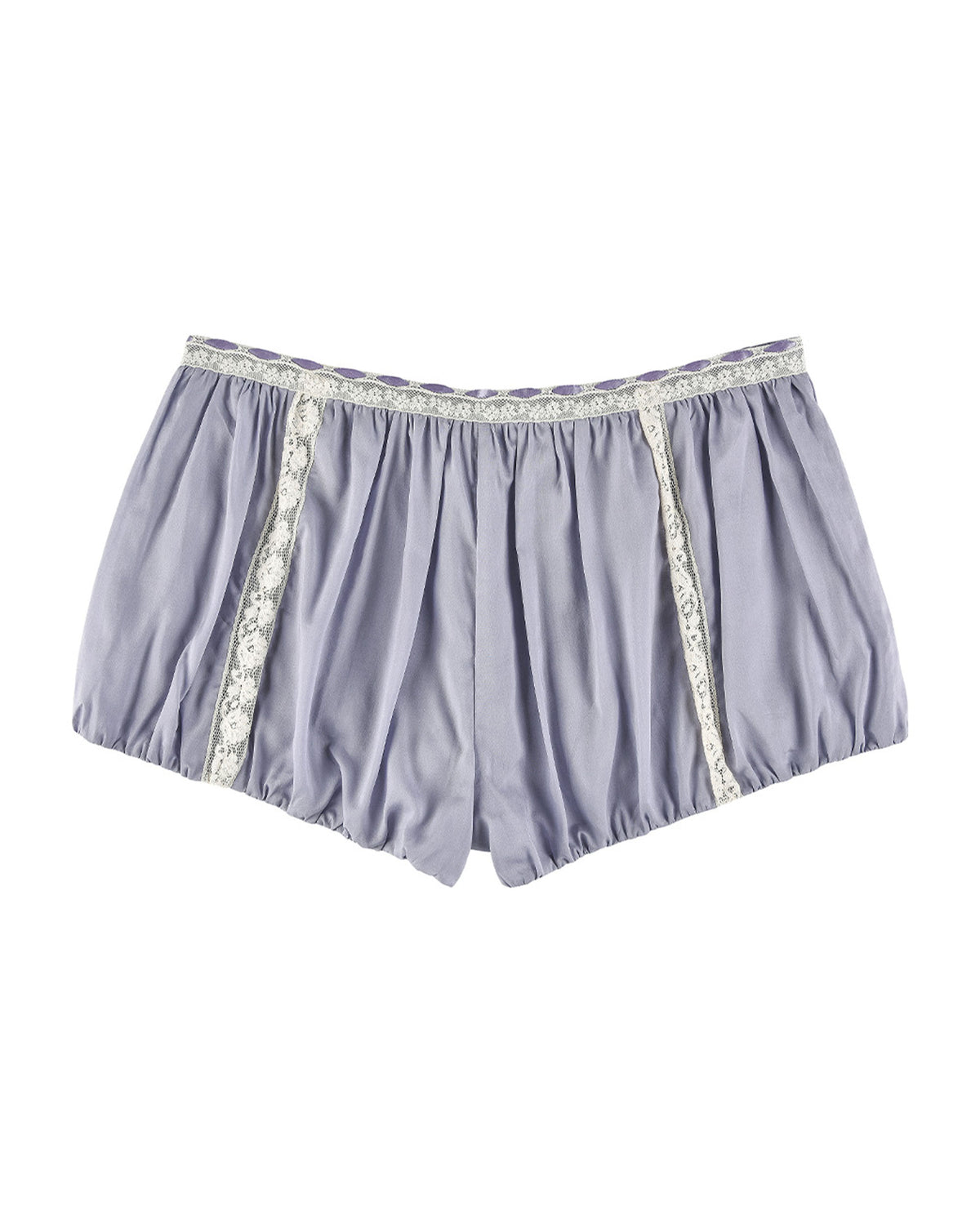 Lace Ribbon Shorts - Wisteria