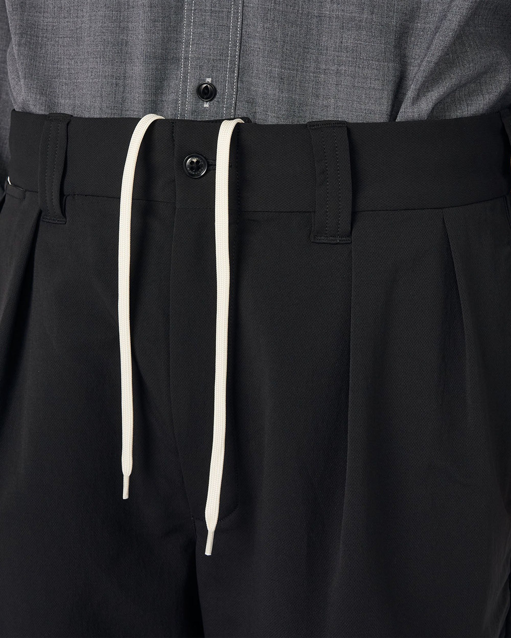 ALPHADRY Double Pleat Shorts - Black
