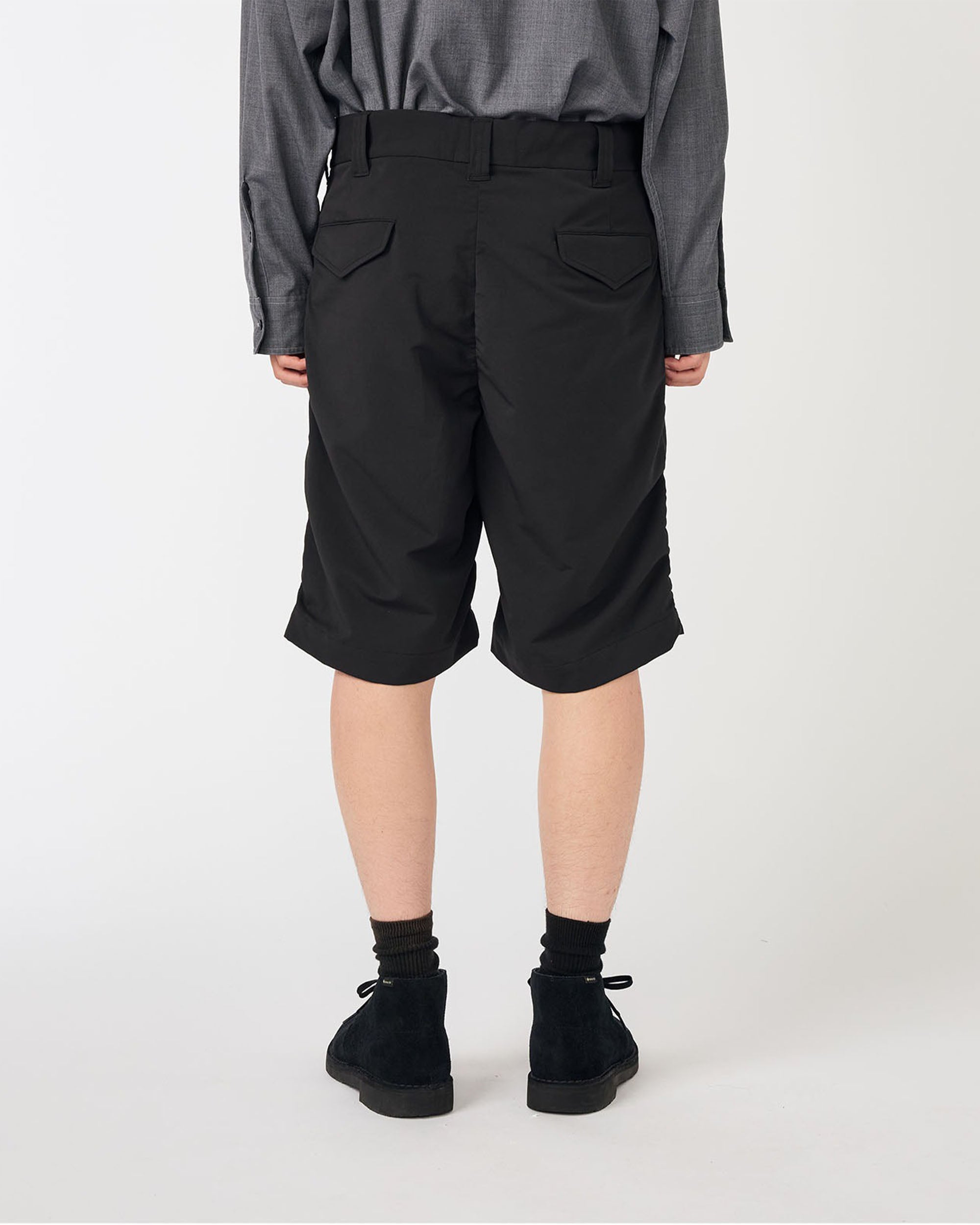 ALPHADRY Double Pleat Shorts - Black