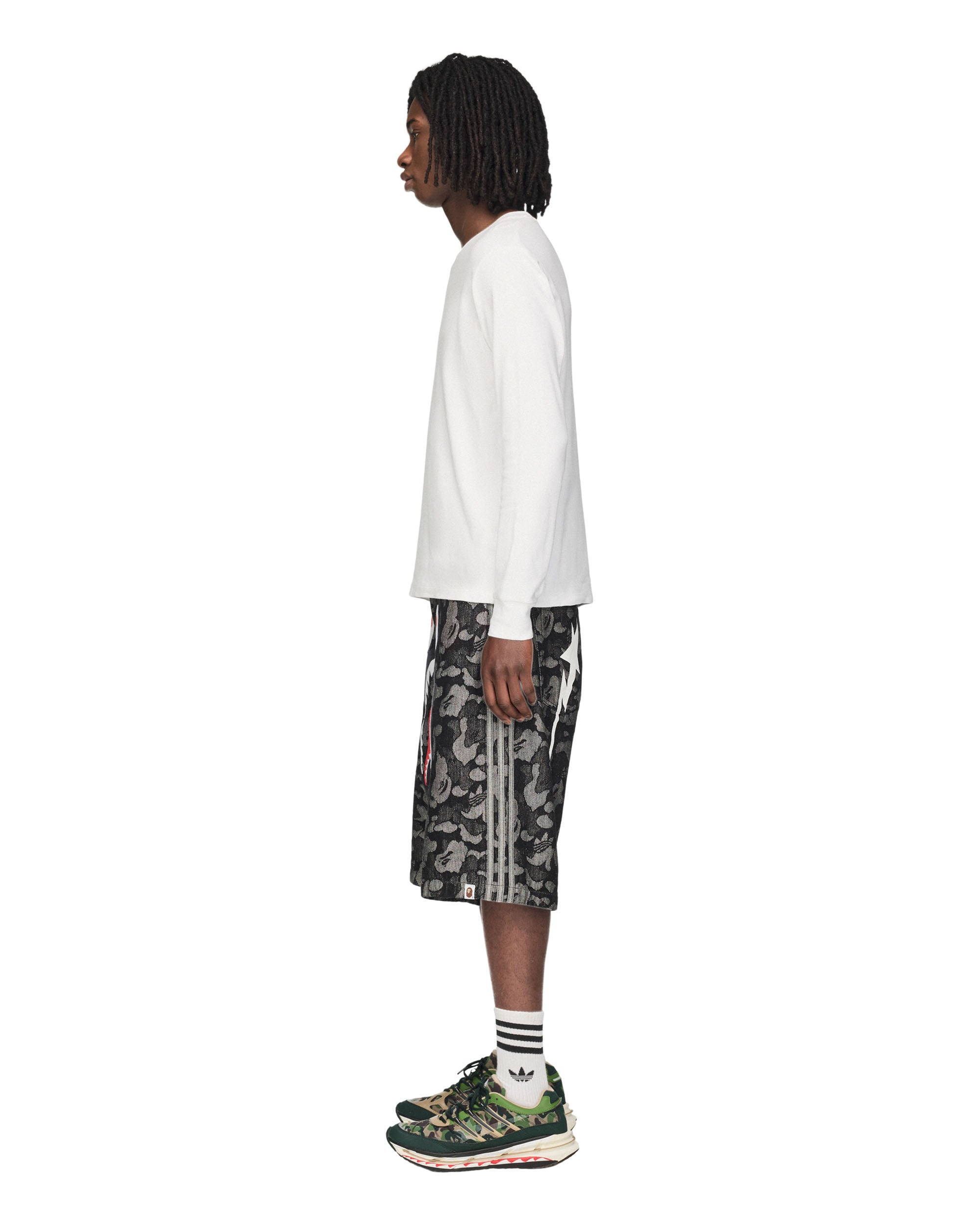 BAPE Shark Denim Jorts - Multi