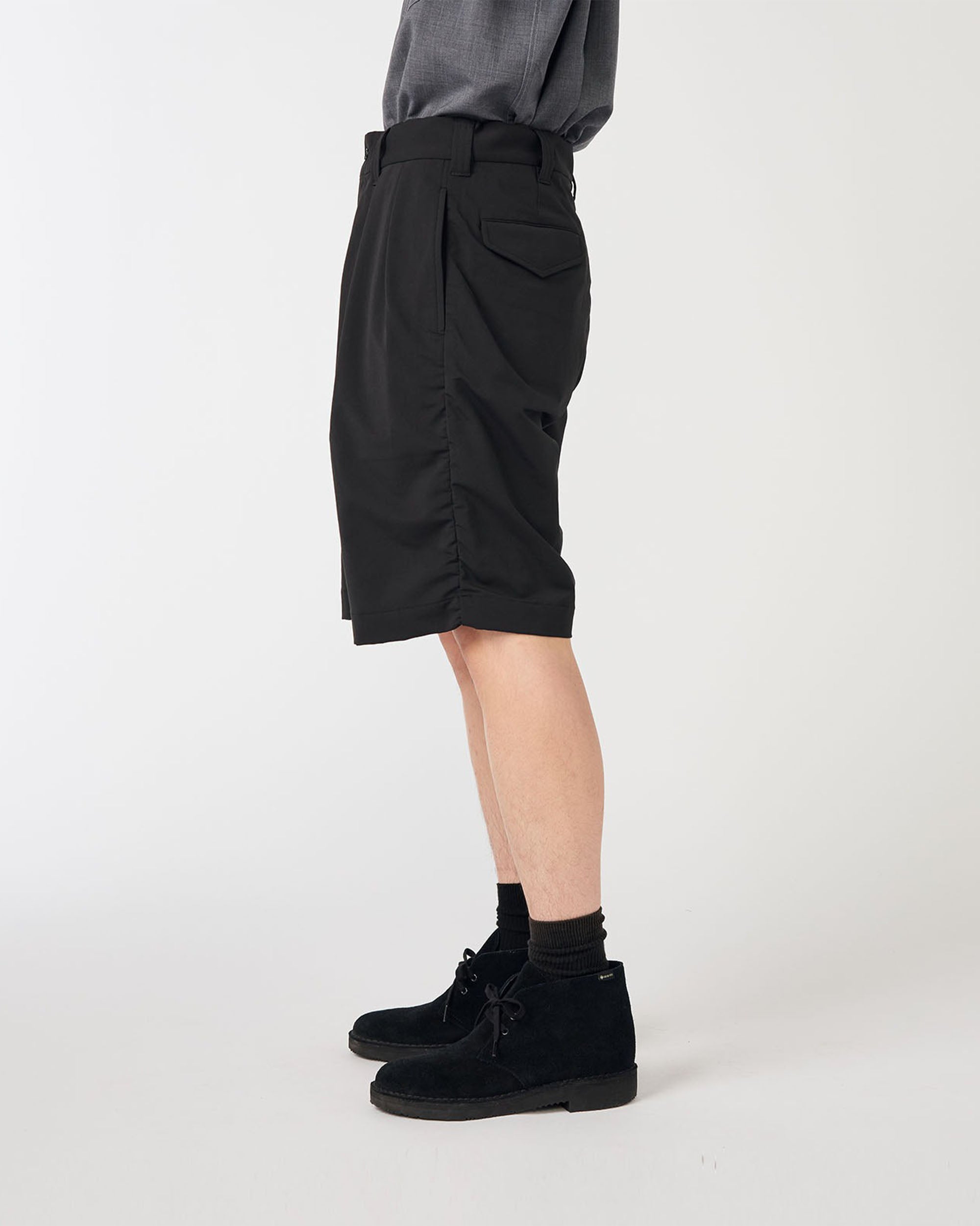 ALPHADRY Double Pleat Shorts - Dark Navy