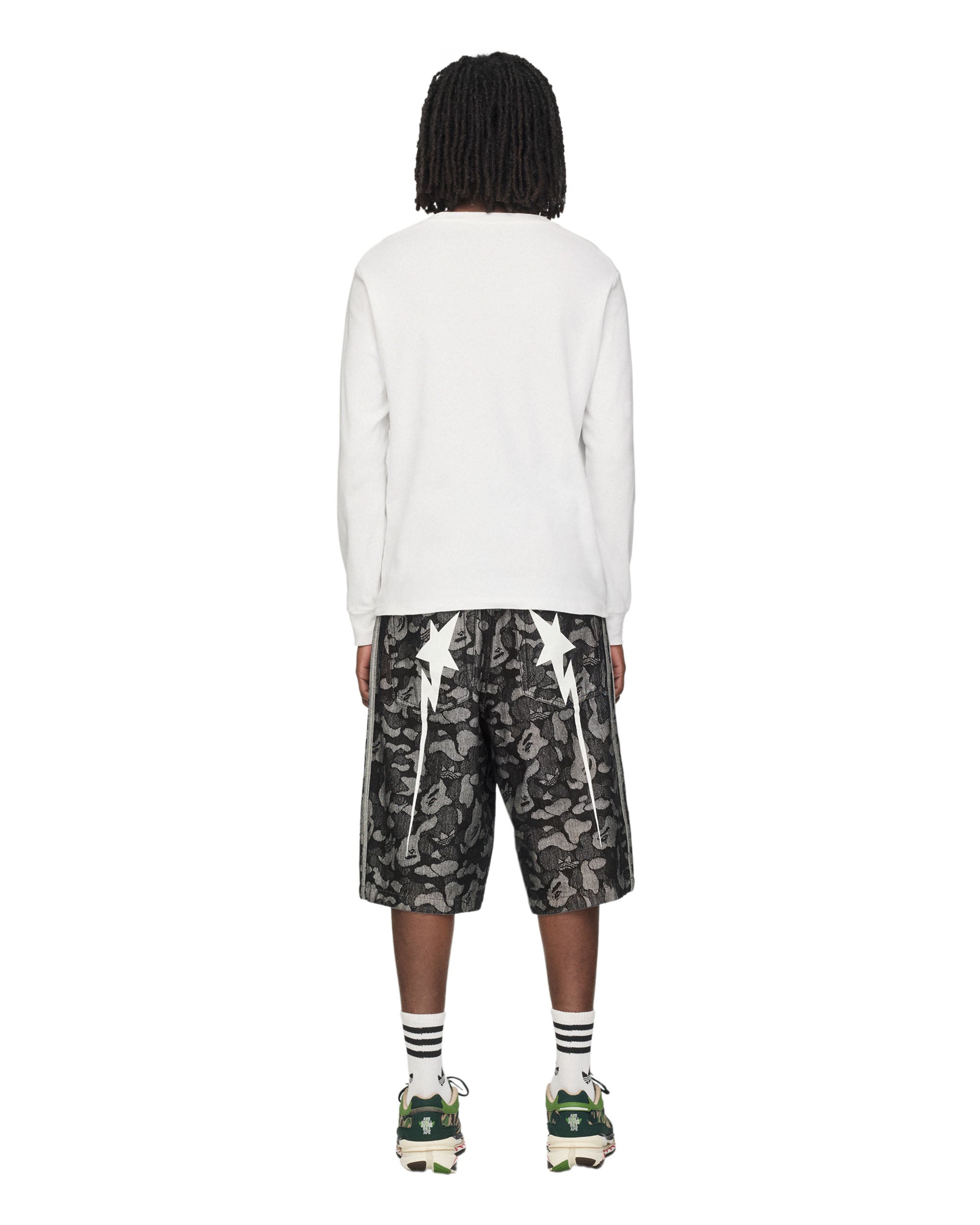BAPE Shark Denim Jorts - Multi