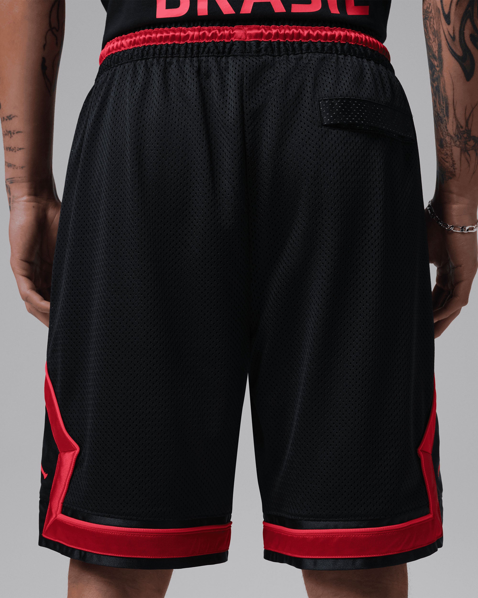 Jordan Mesh Diamond Short - Black