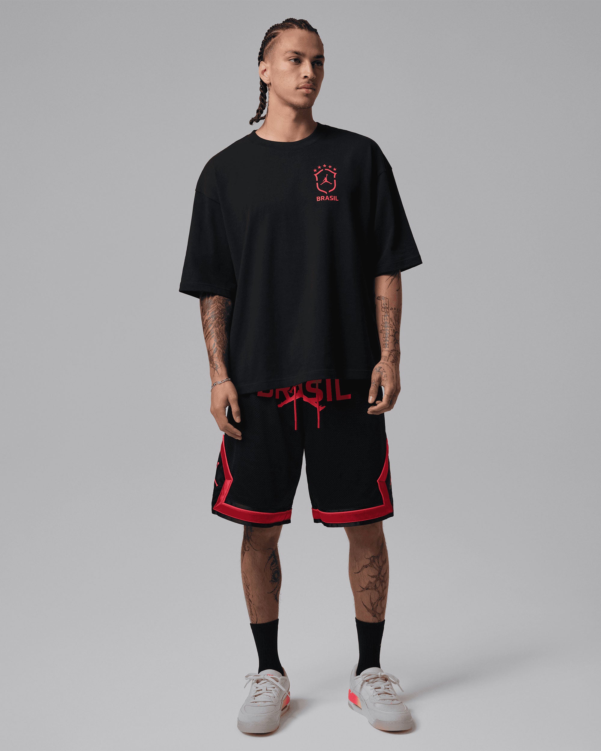 Jordan Mesh Diamond Short - Black