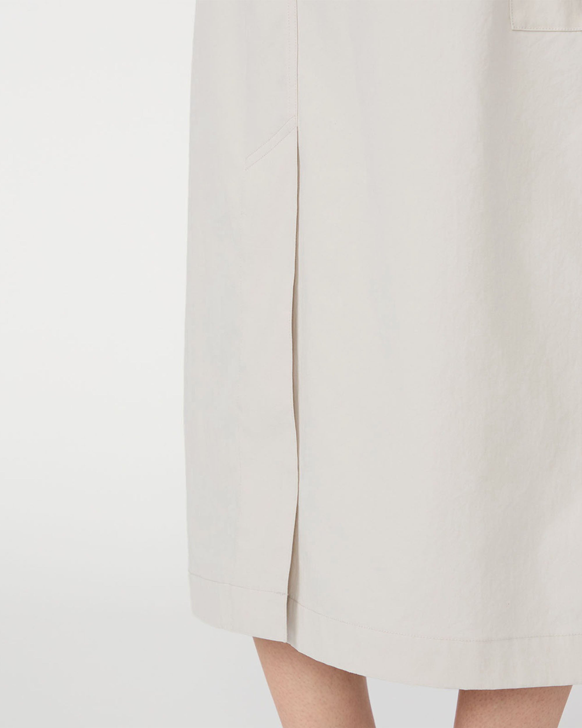 Chino Skirt - Light Grey