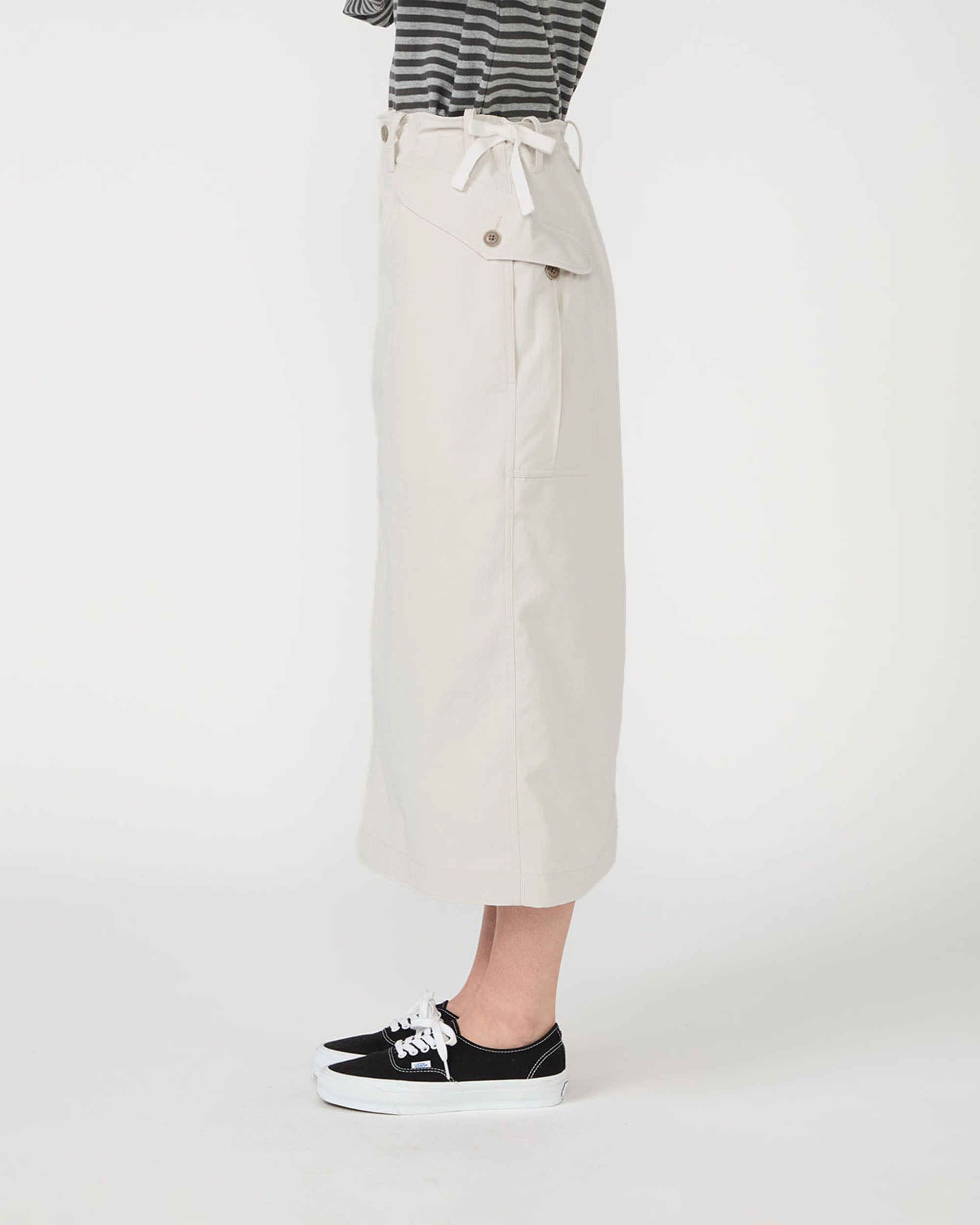 Chino Skirt - Light Grey