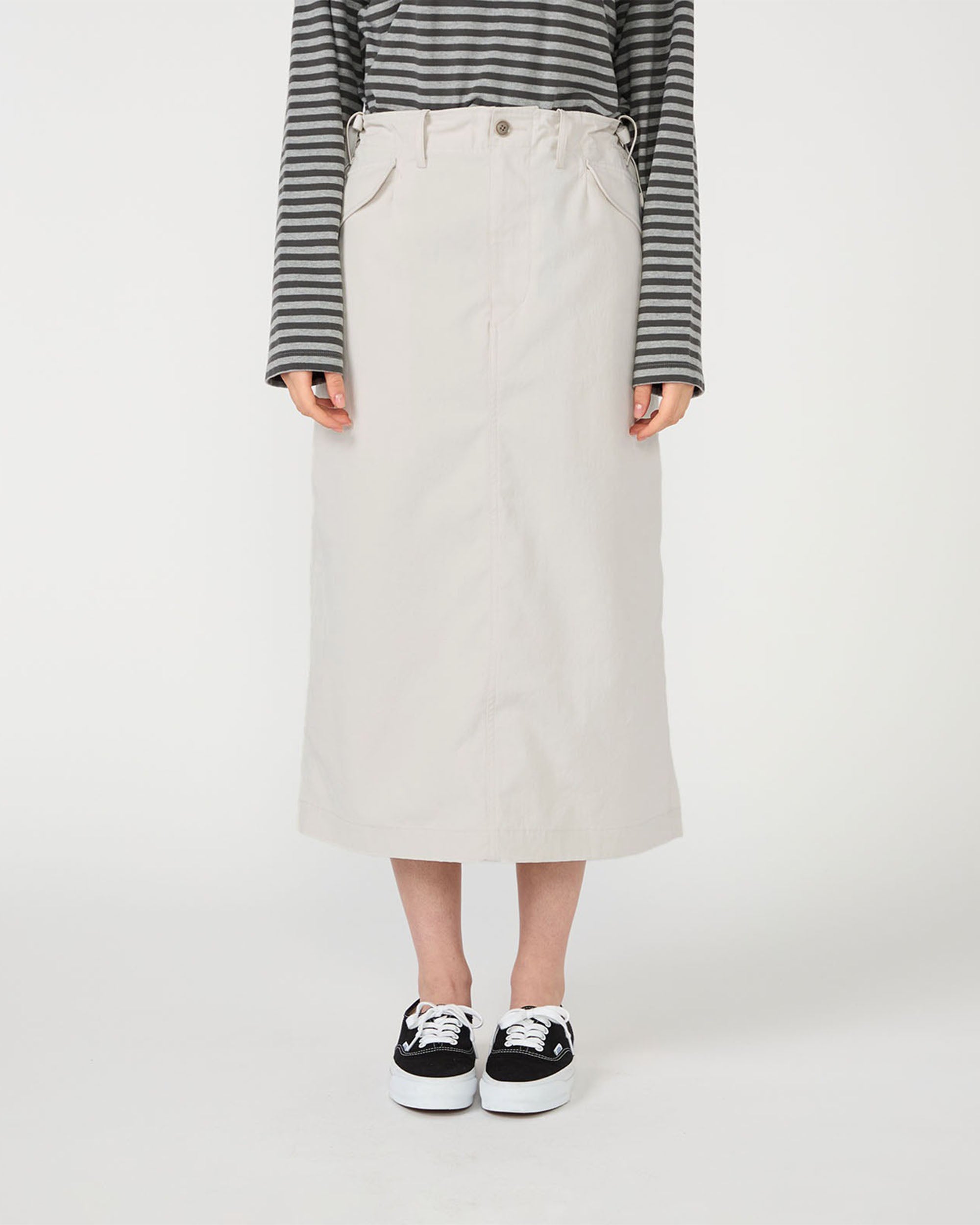 Chino Skirt - Light Grey