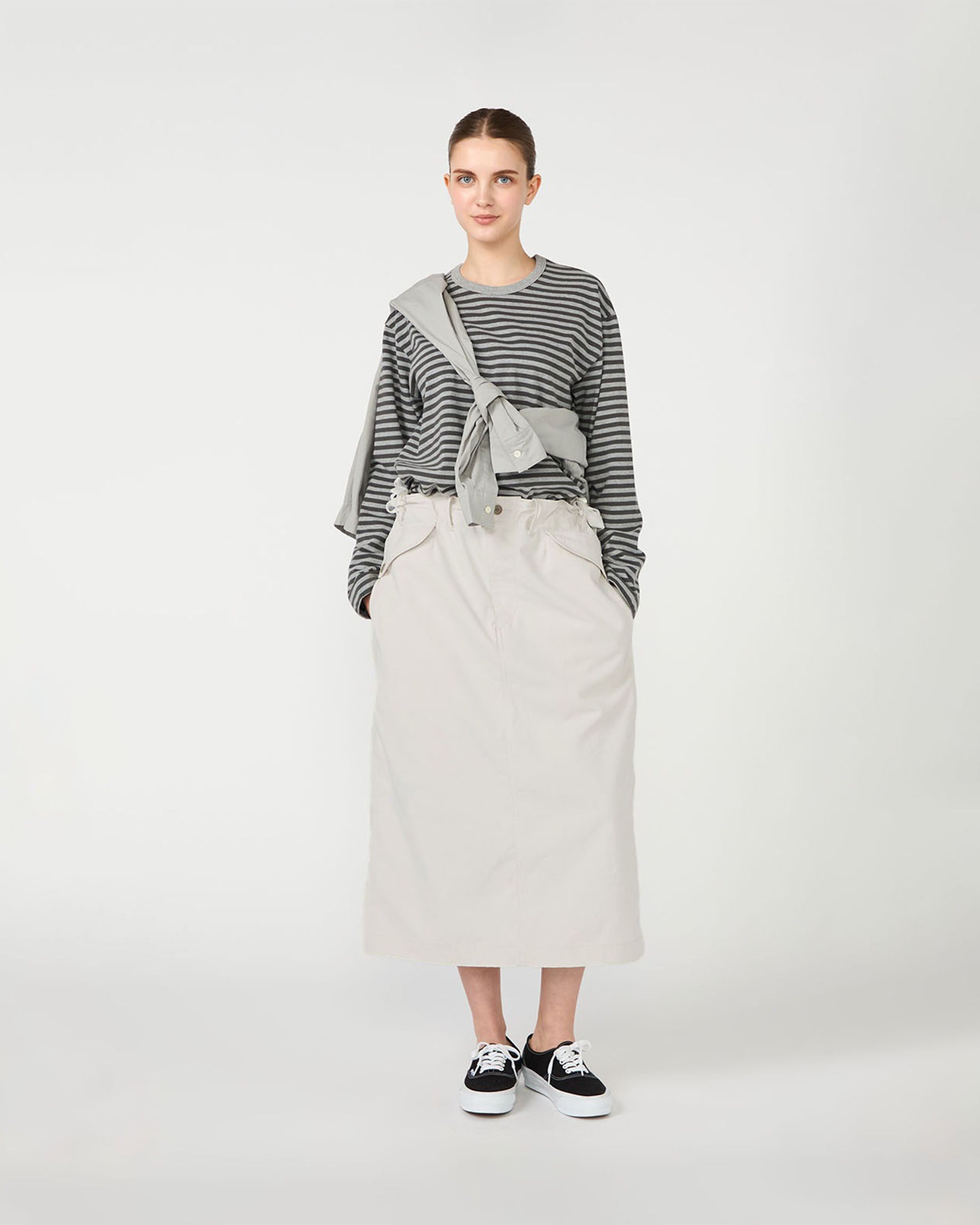 Chino Skirt - Light Grey