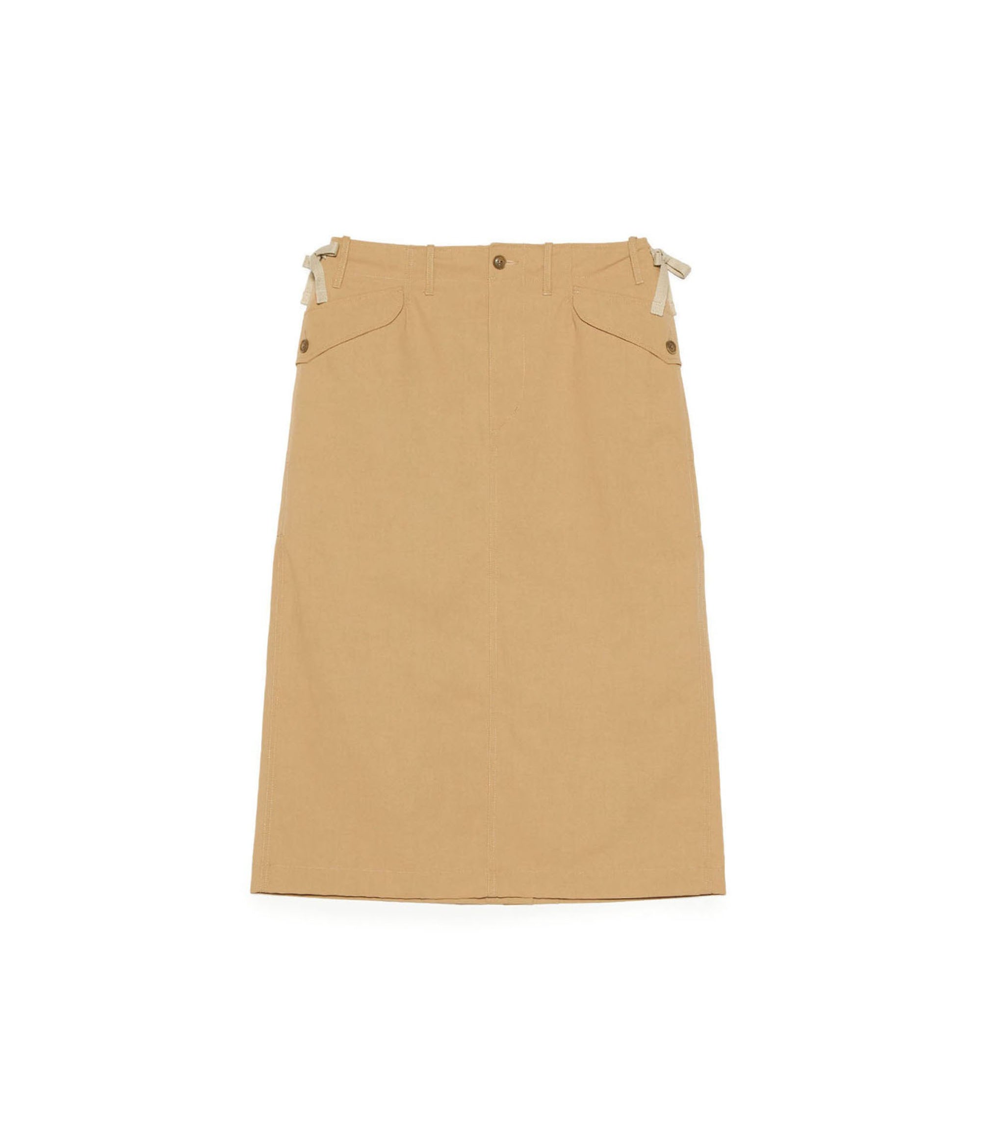 Relaxed Fit Cargo Skirt - Tan