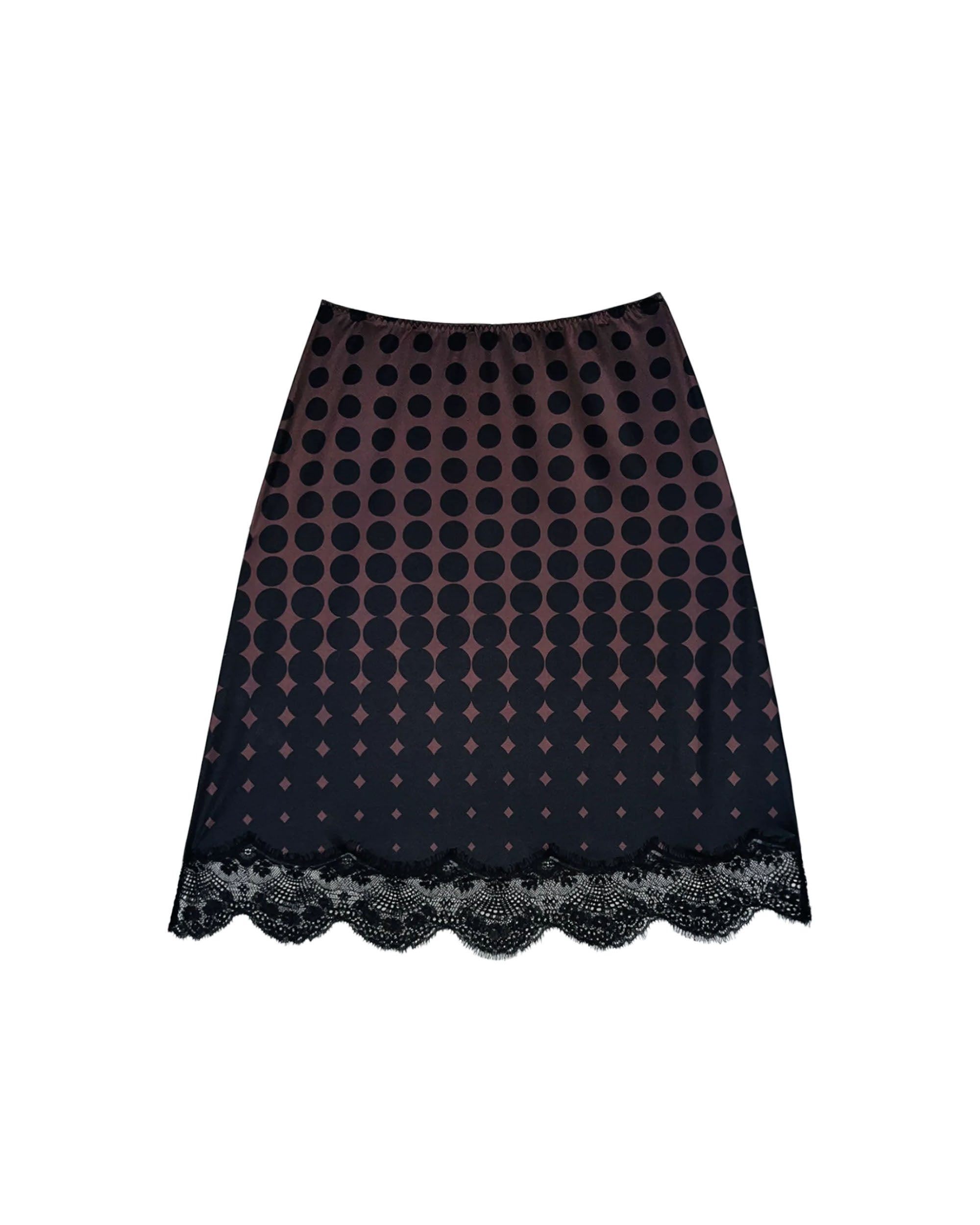 Print Slip Skirt - Spot