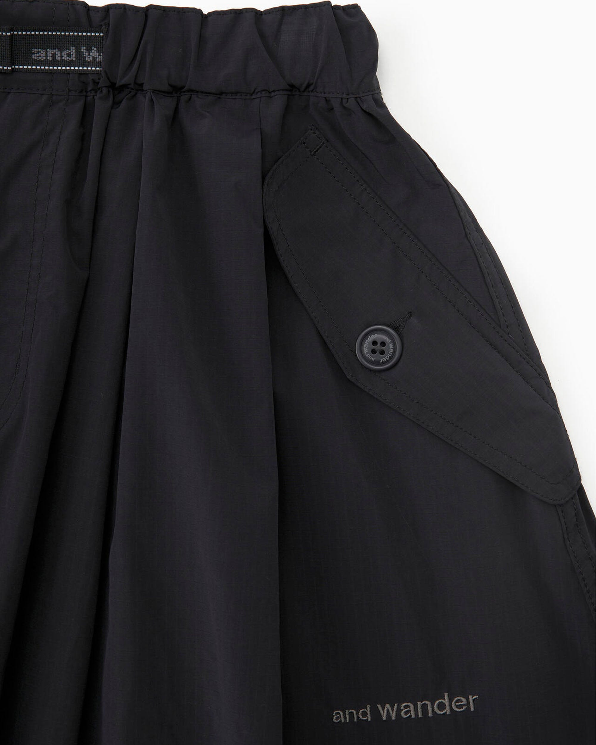 Oversized Cargo Skirt - Black