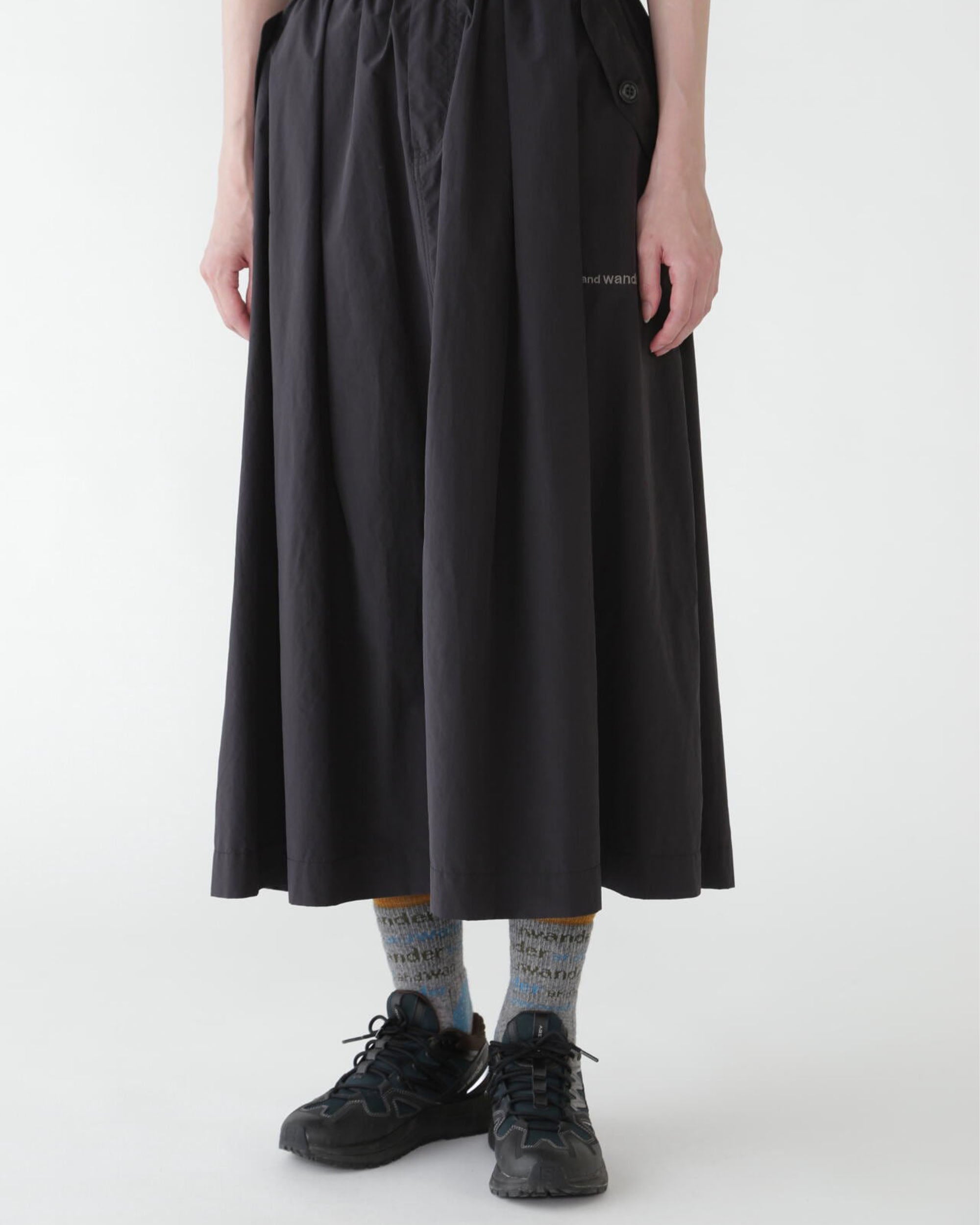 Oversized Cargo Skirt - Black