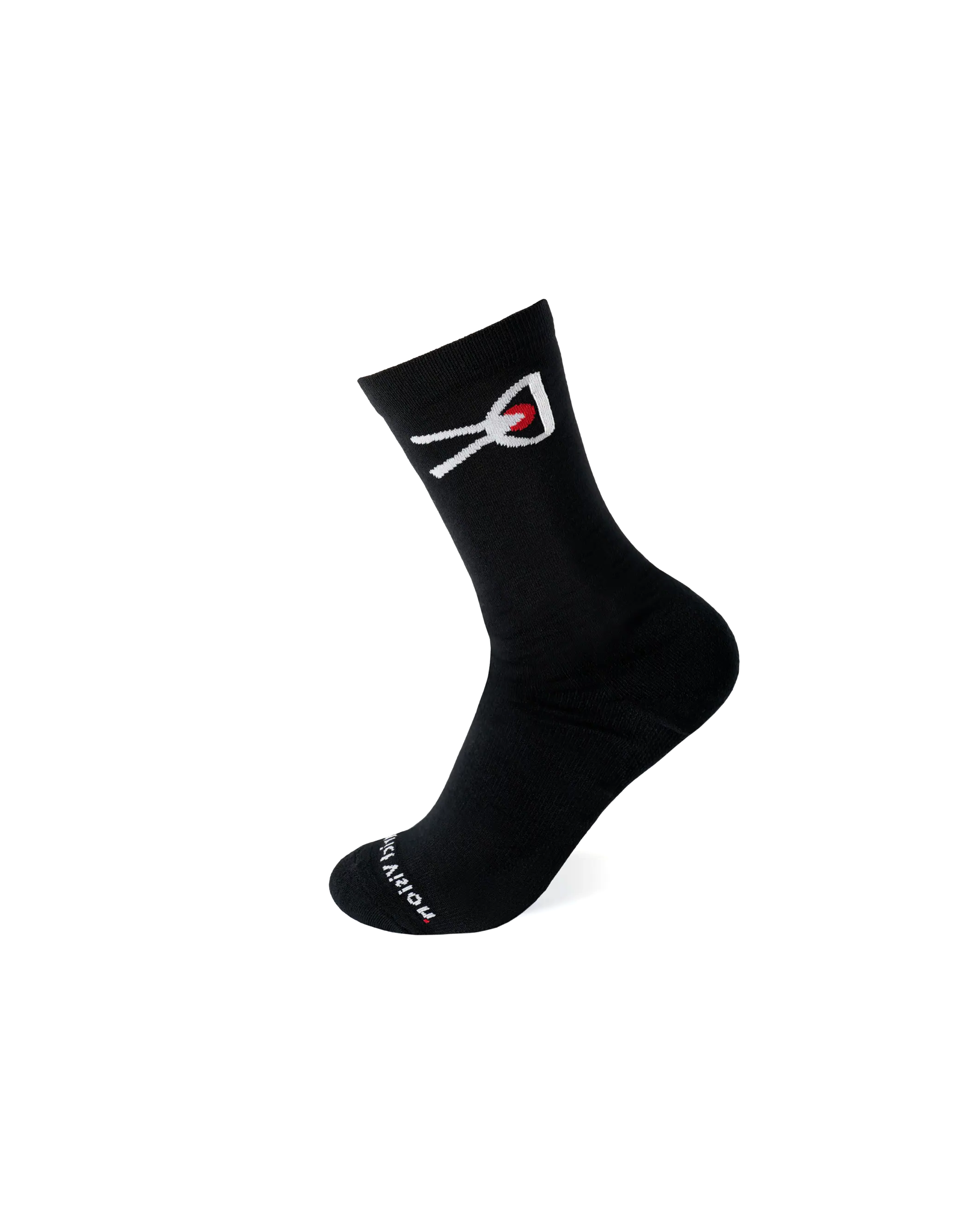 Performance Cordura Crew Socks - Black / White