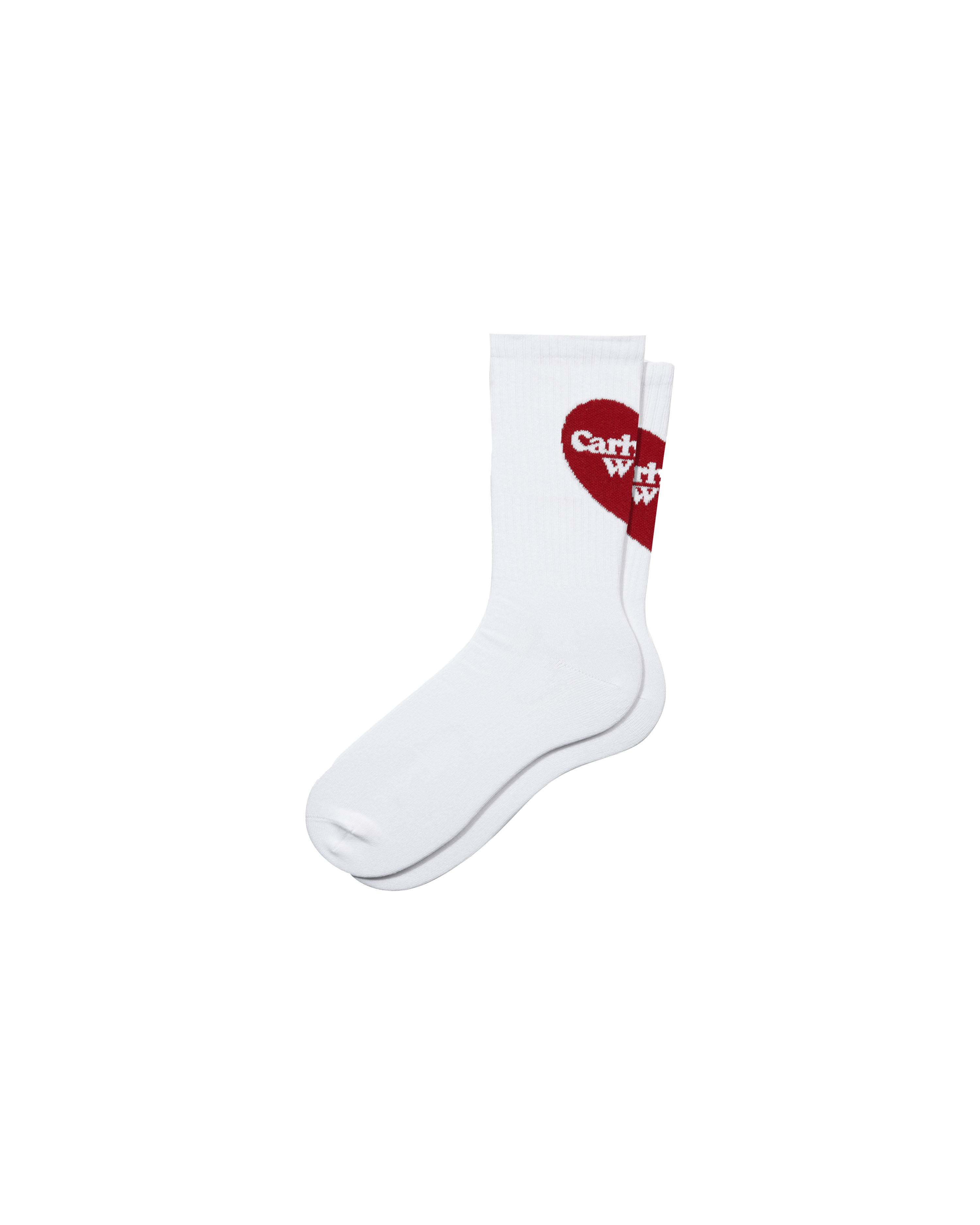 Heart Socks - White