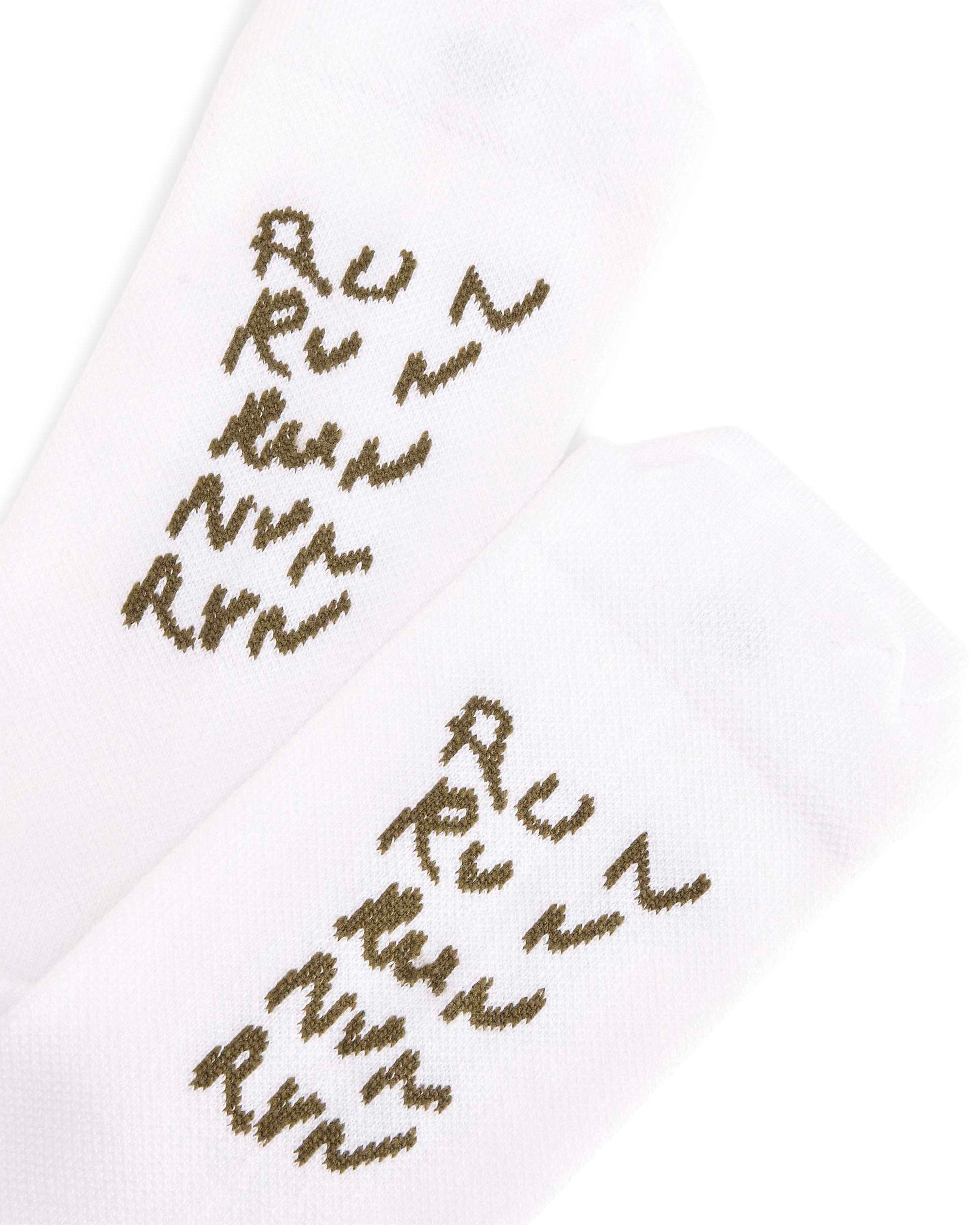 Song For The Mute Run Sock - White