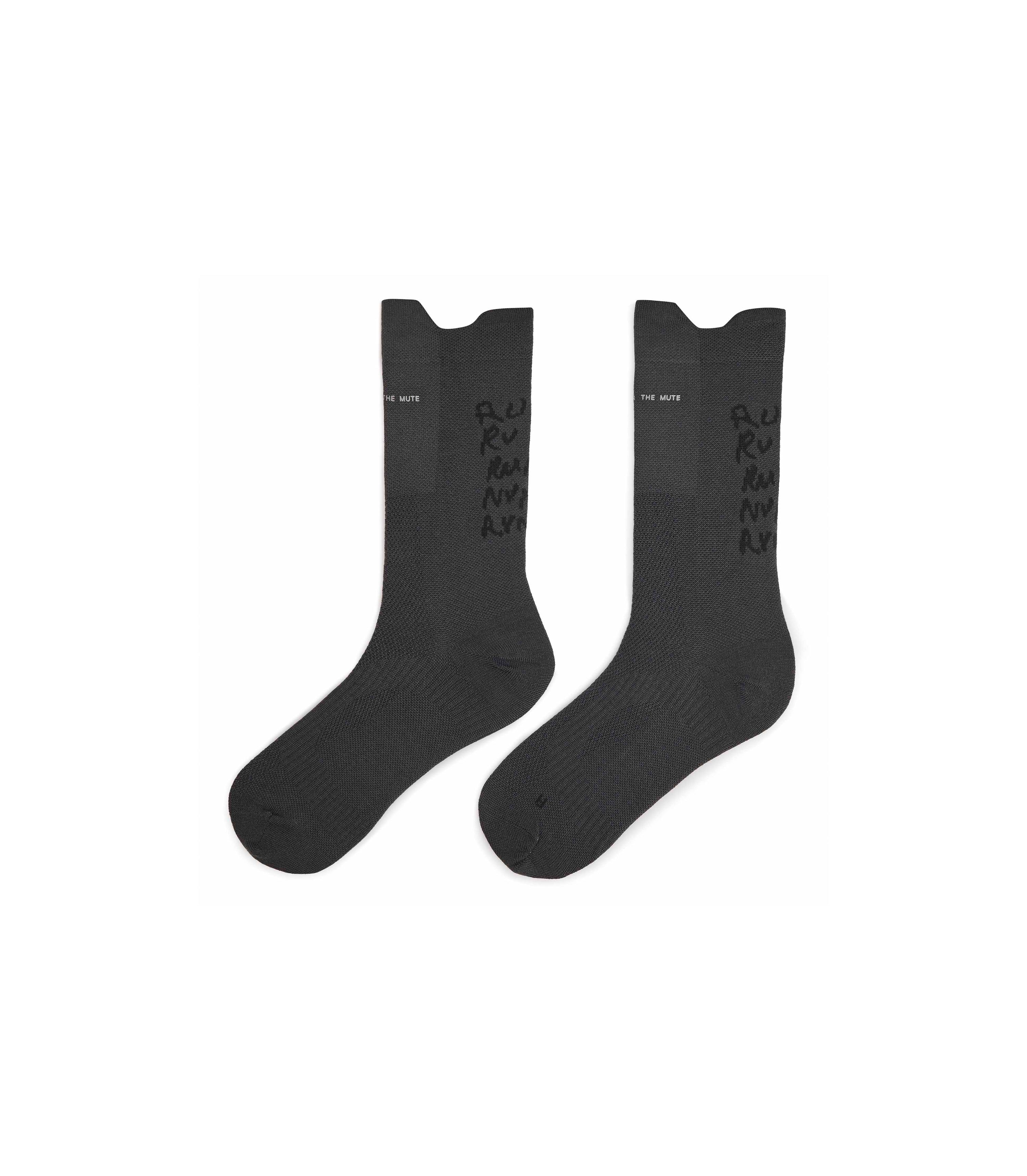 Song For The Mute Run Sock - Carbon