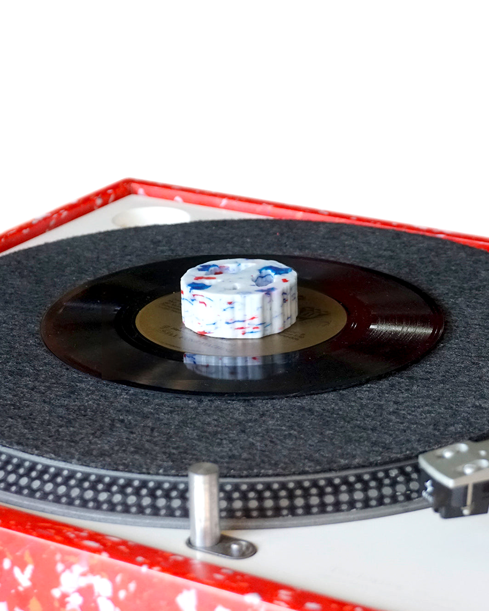 Recycled 7 Inch Vinyl Adapter - Multi