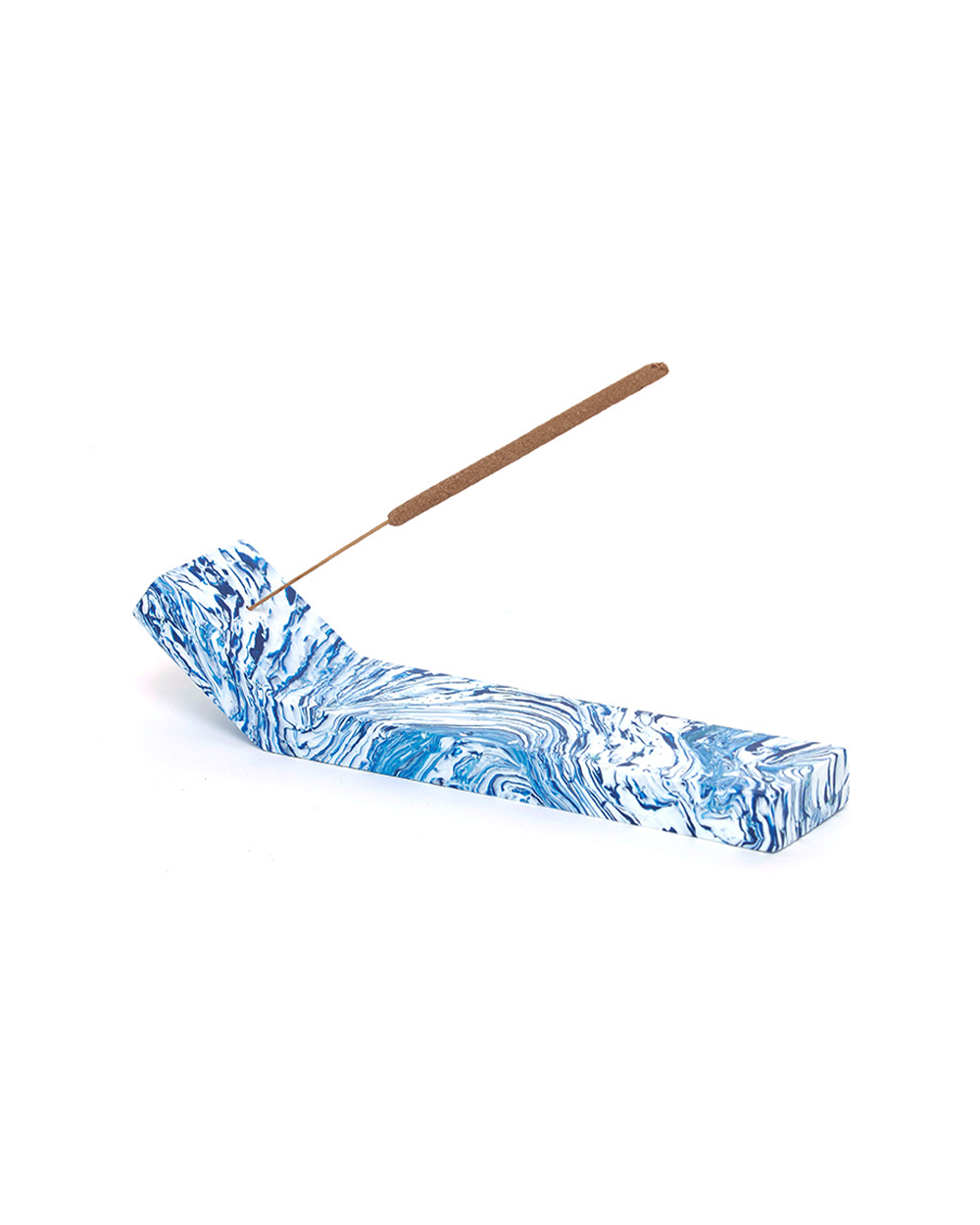 Incense Sculpture - Blue Wave