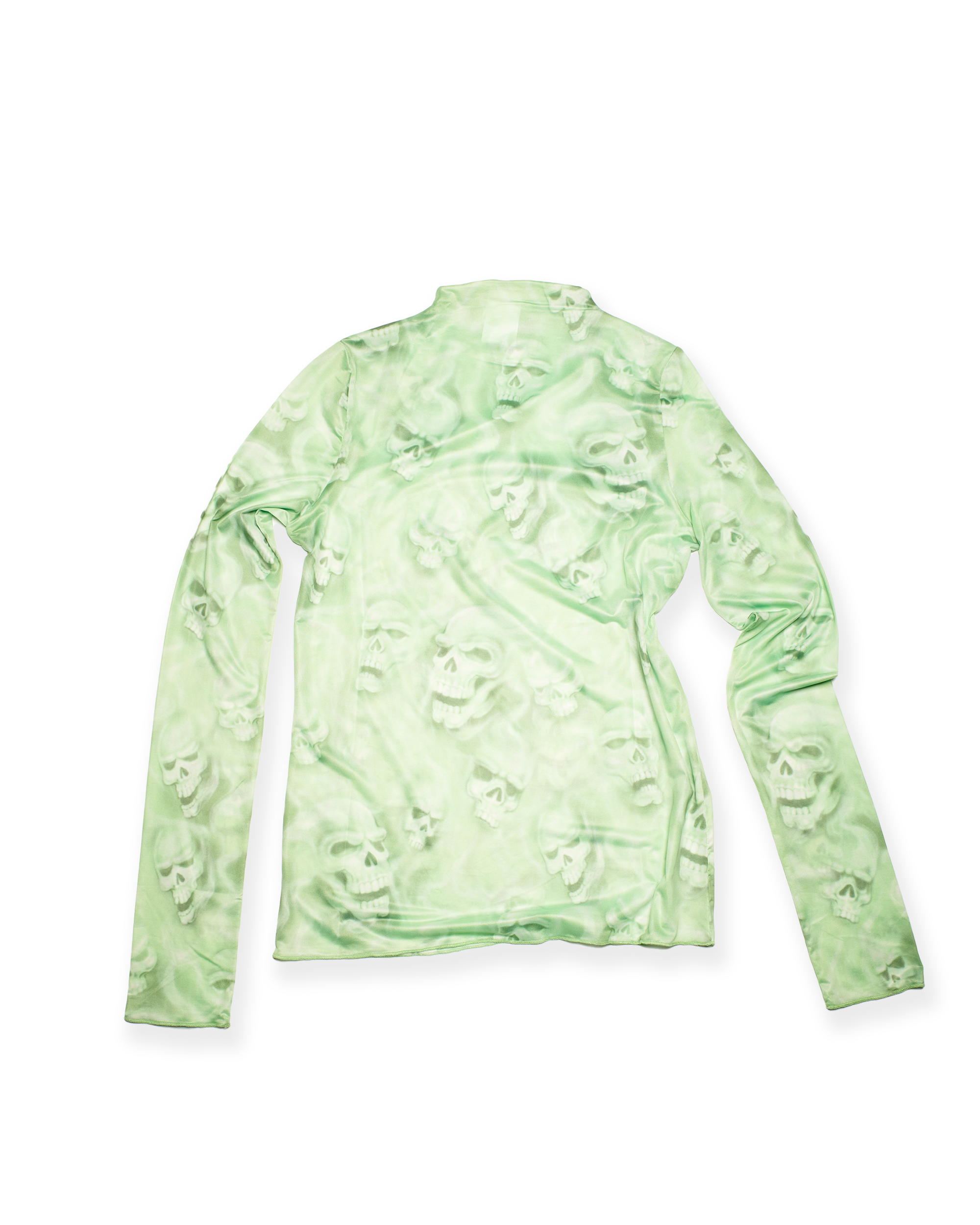 Barb L/S -Green Skull