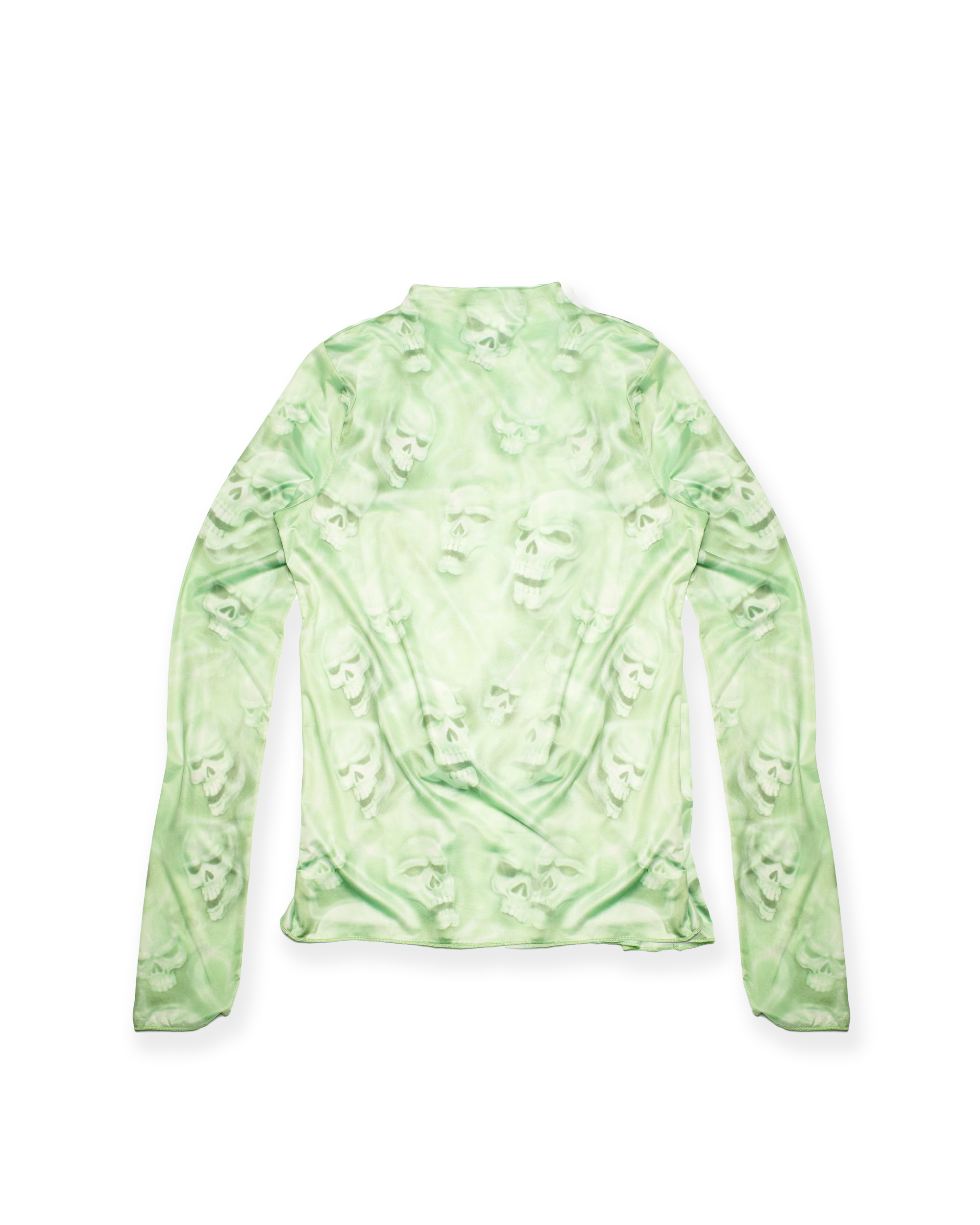 Barb L/S -Green Skull