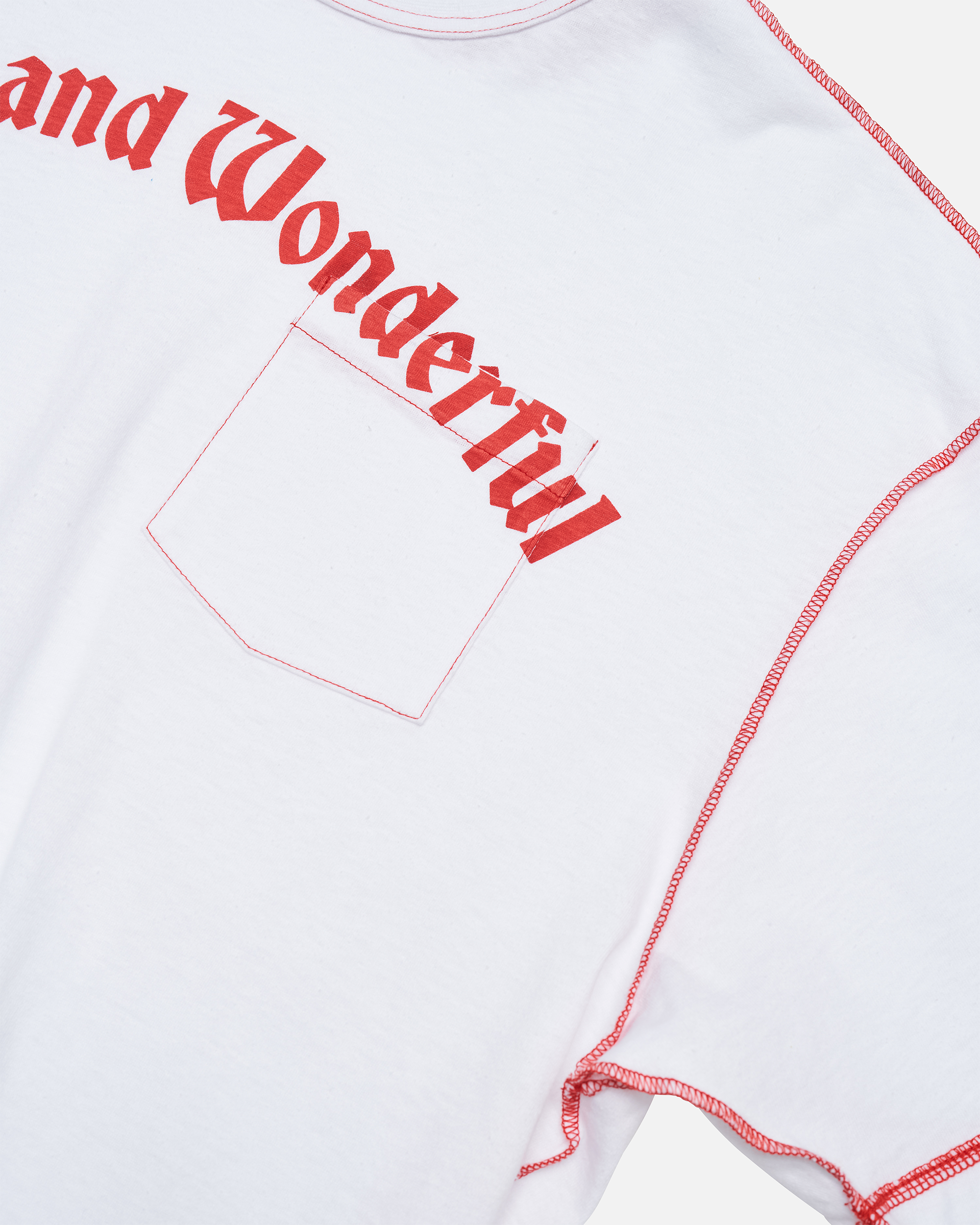 Box T-Shirt - White / Red