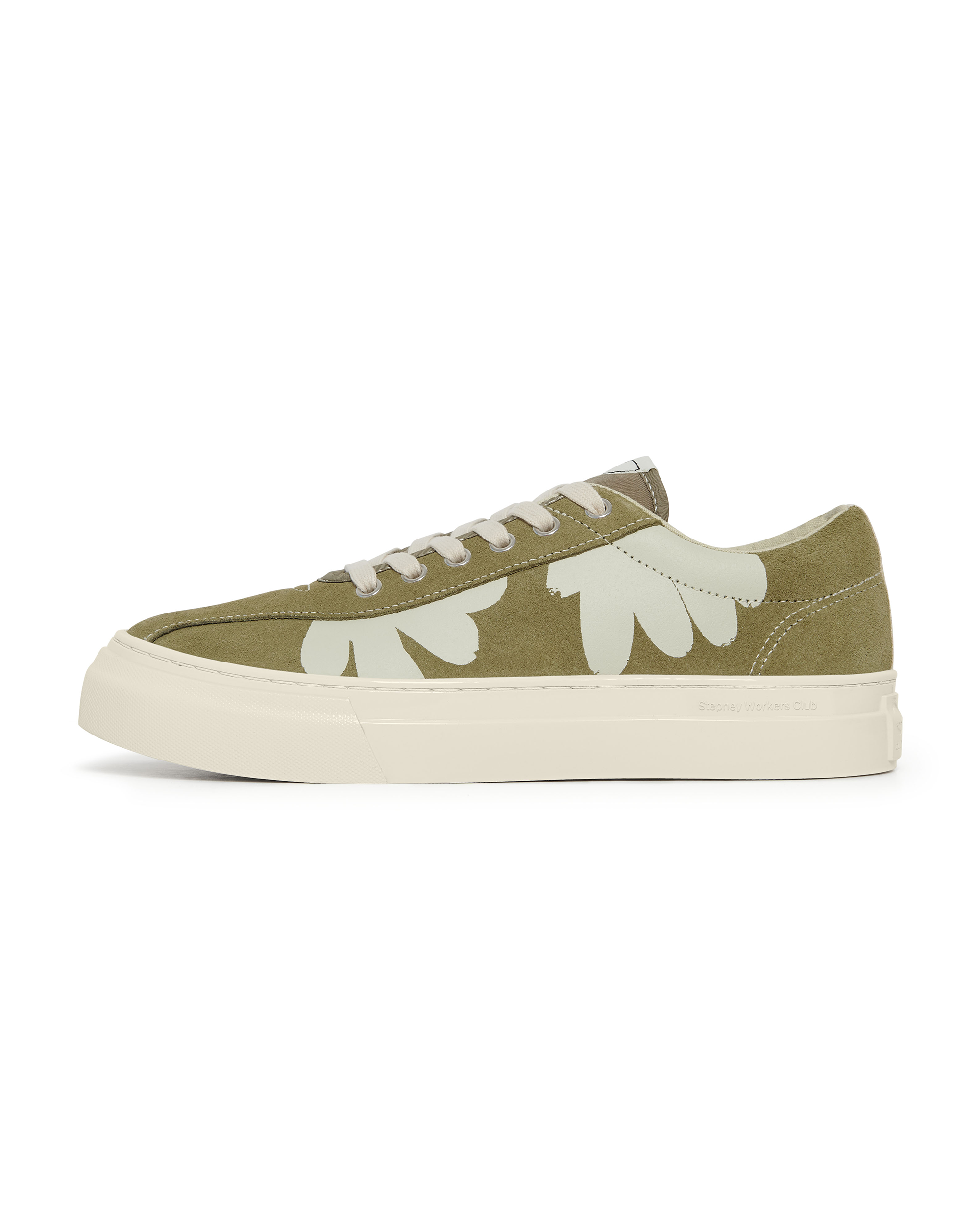 Dellow Shroom Hands Suede - Moss / White