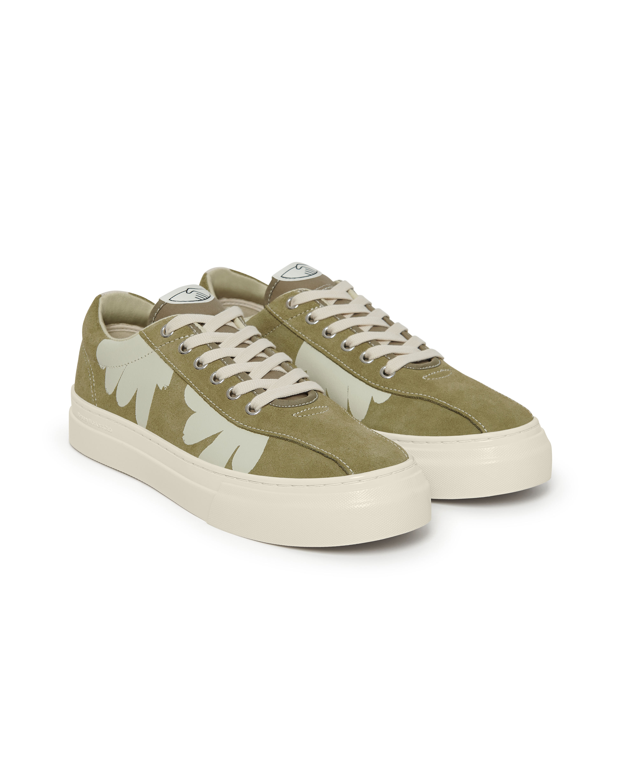 Dellow Shroom Hands Suede - Moss / White