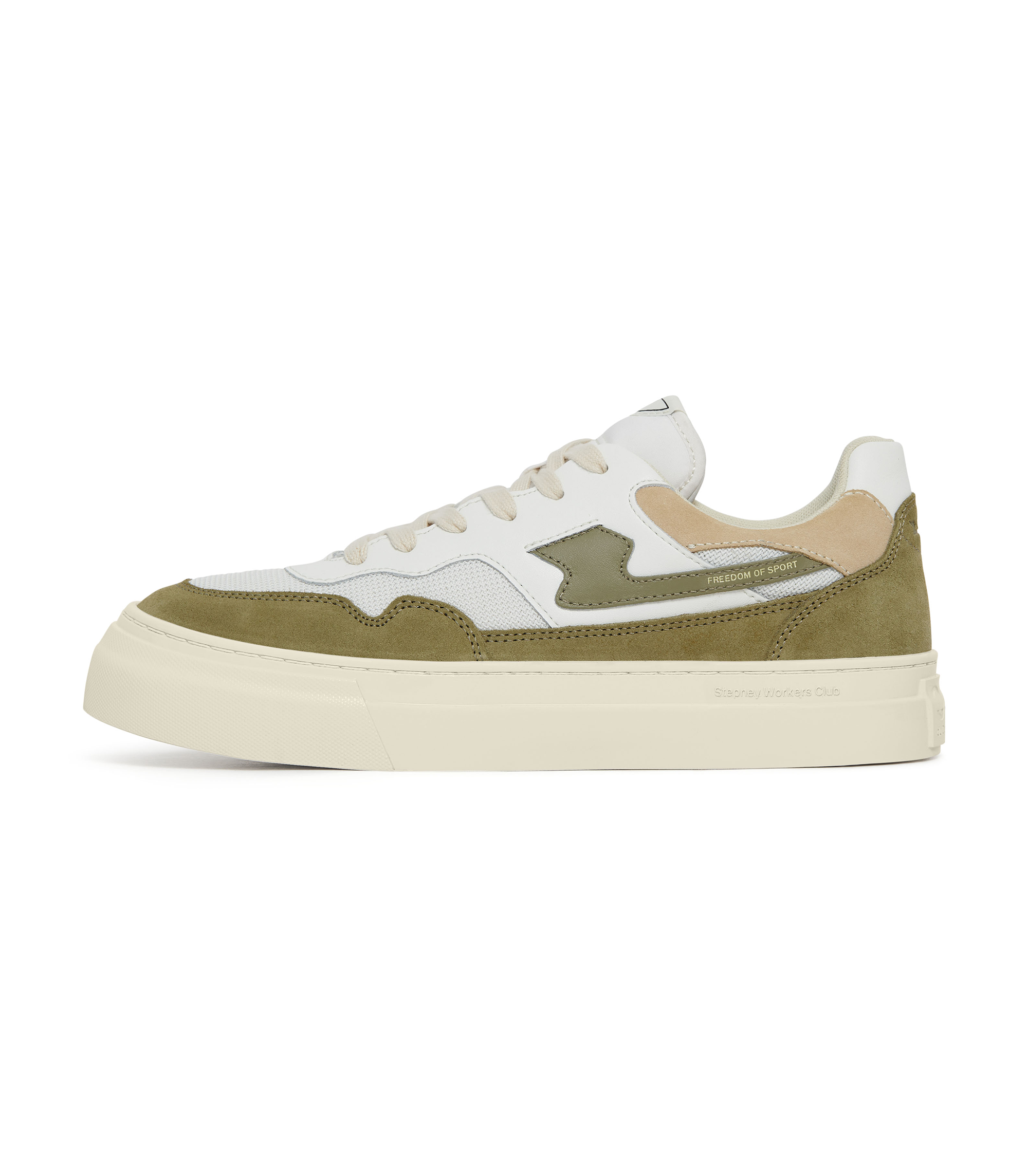 Pearl S-Strike Suede - White / Moss