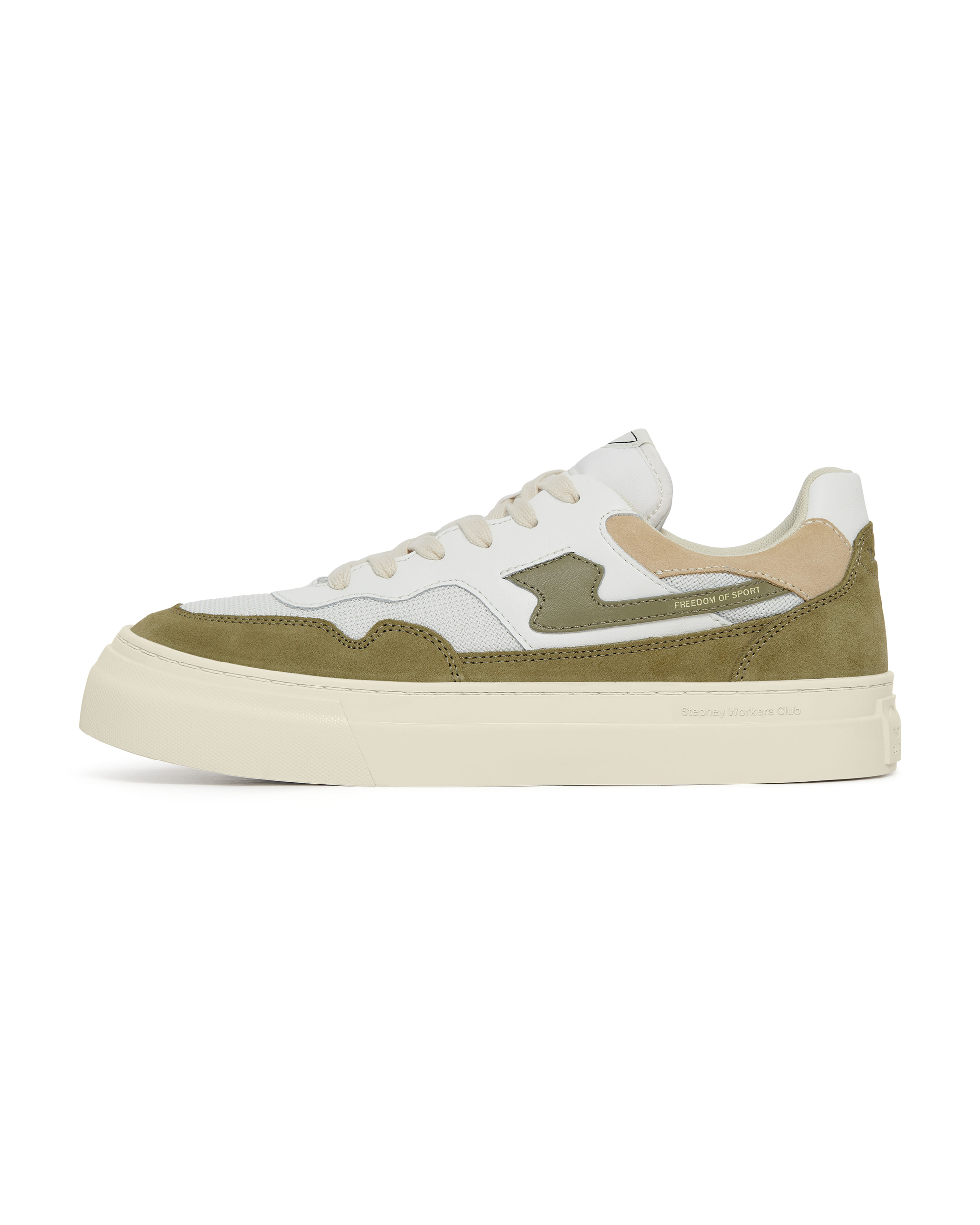 Pearl S-Strike Suede - White / Moss