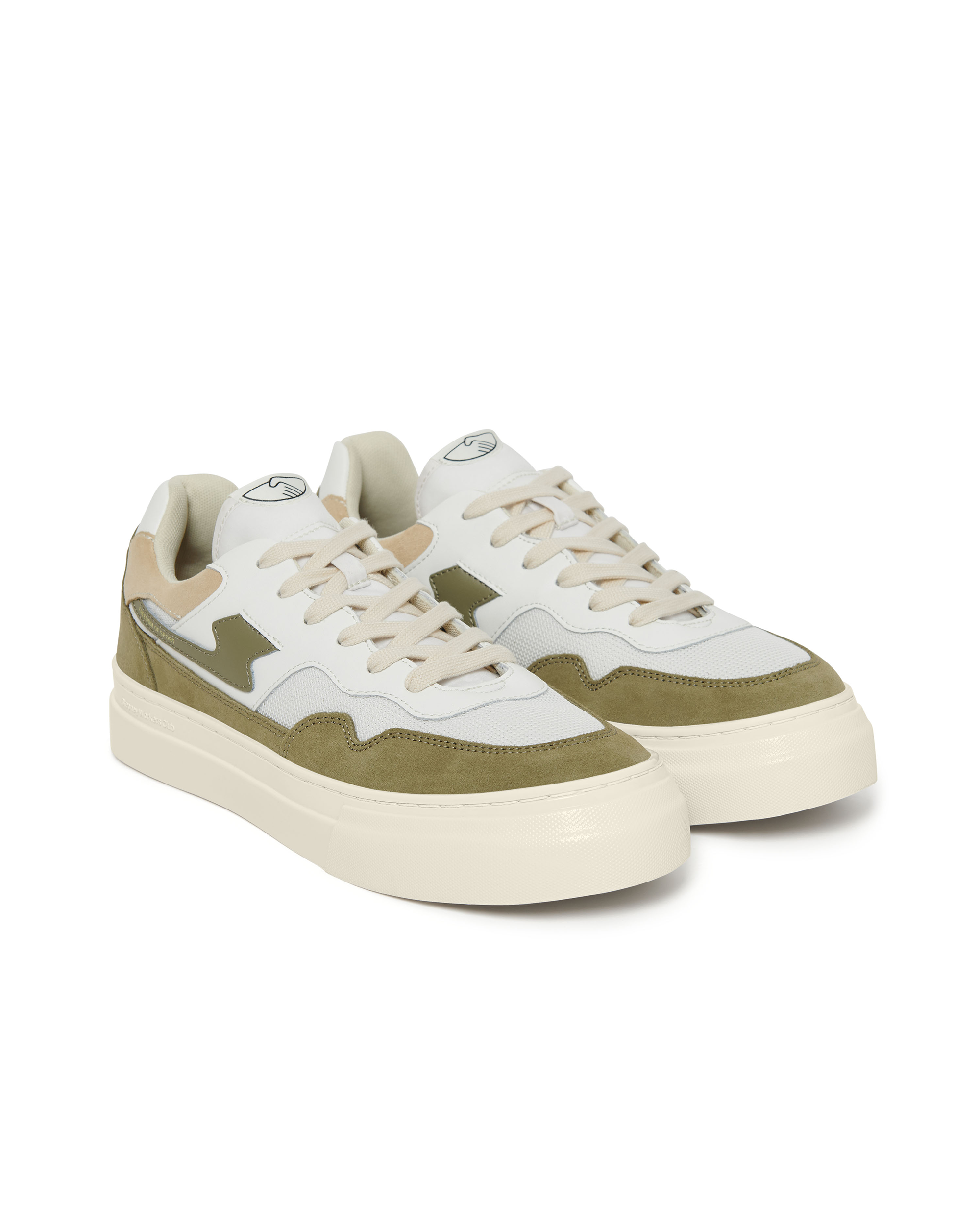 Pearl S-Strike Suede - White / Moss