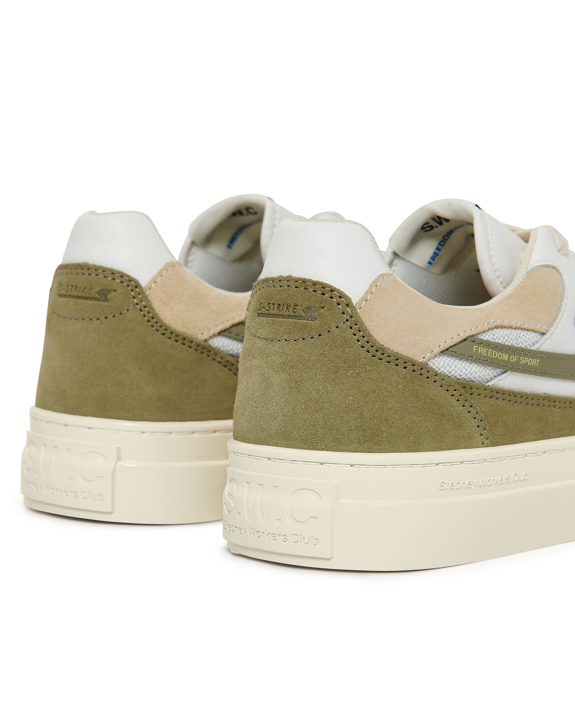 Pearl S-Strike Suede - White / Moss