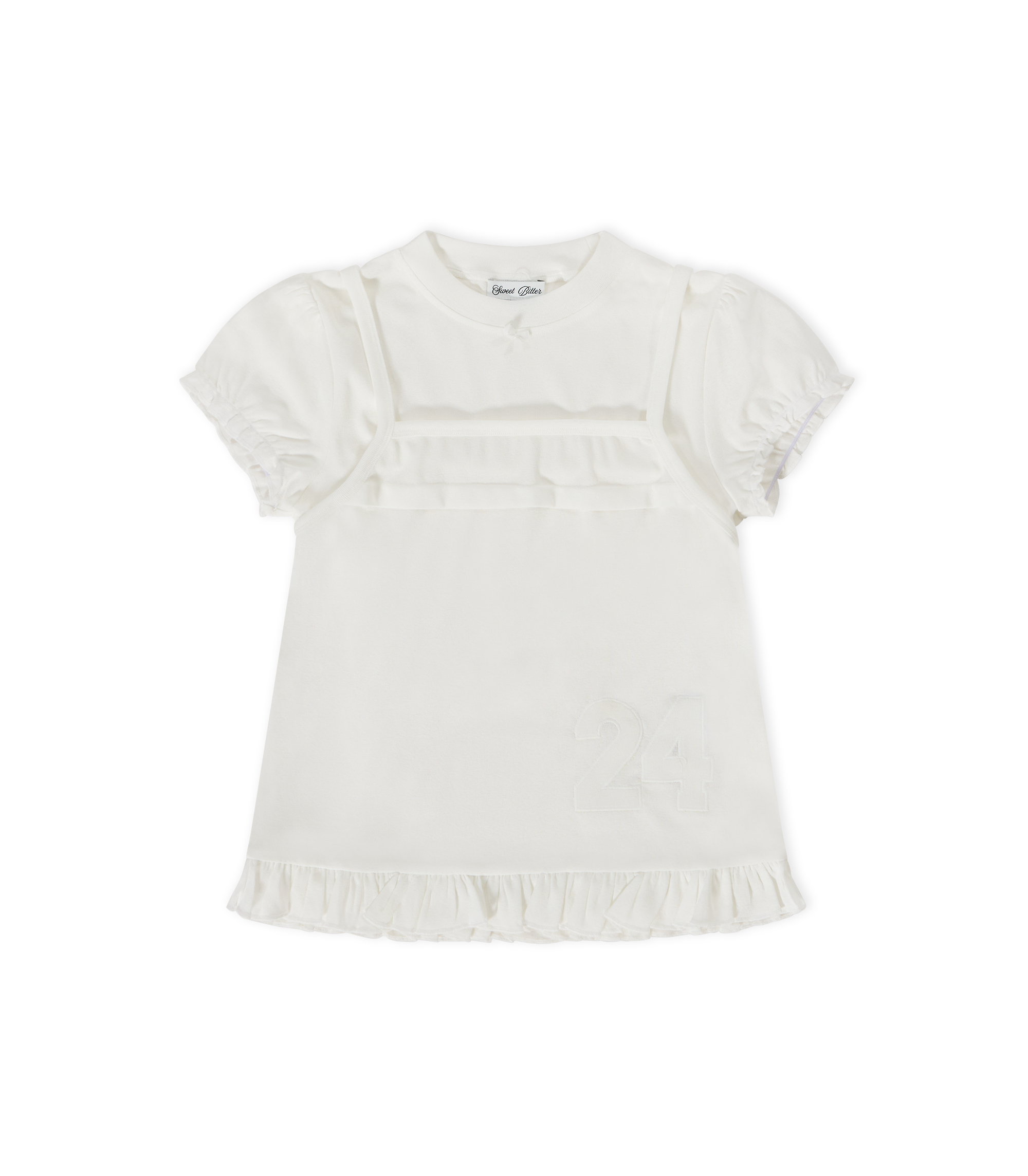My Lucky Number Top - White