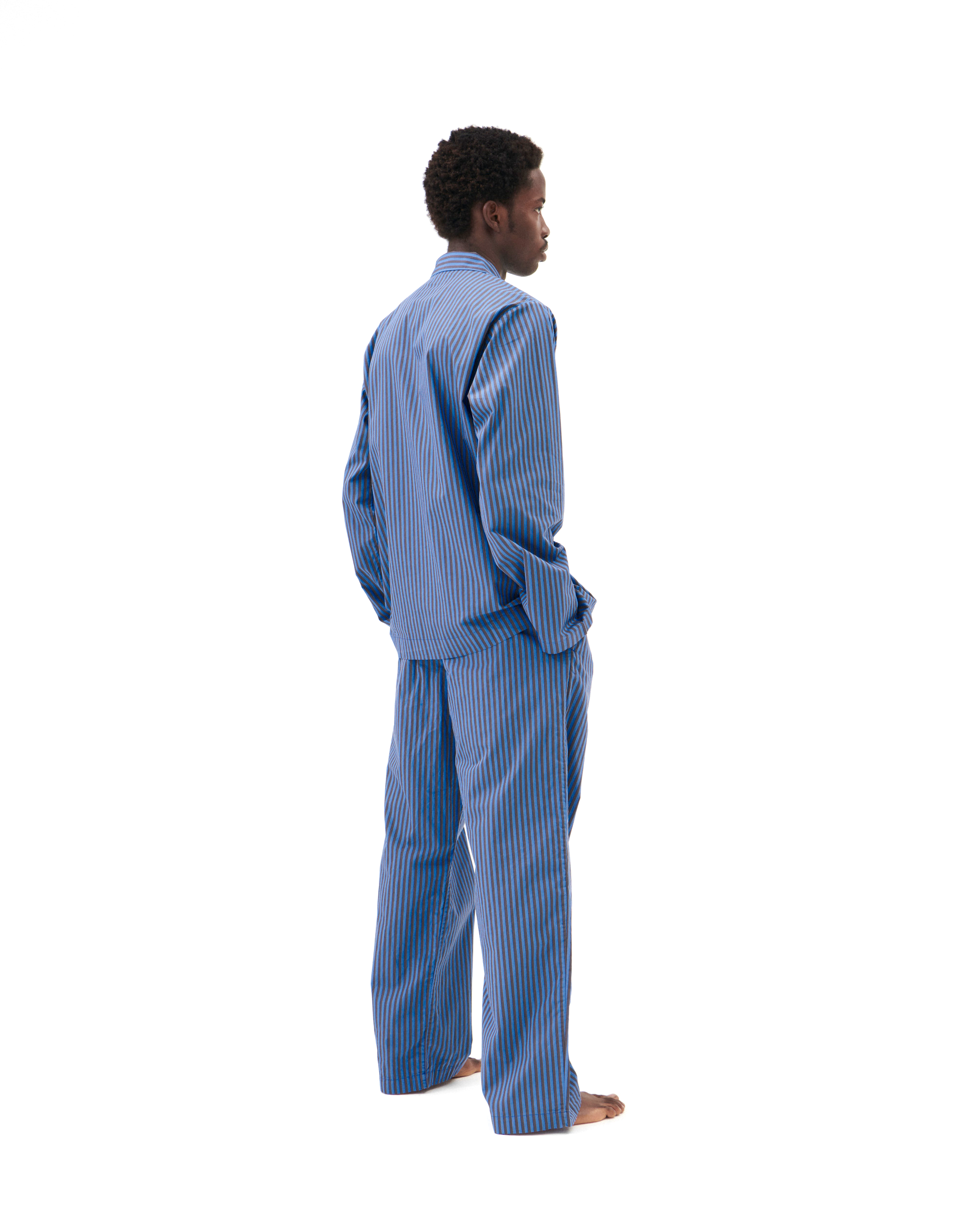 Sleepwear (Poplin) Pyjama L/S Shirt - Verneuil Stripes