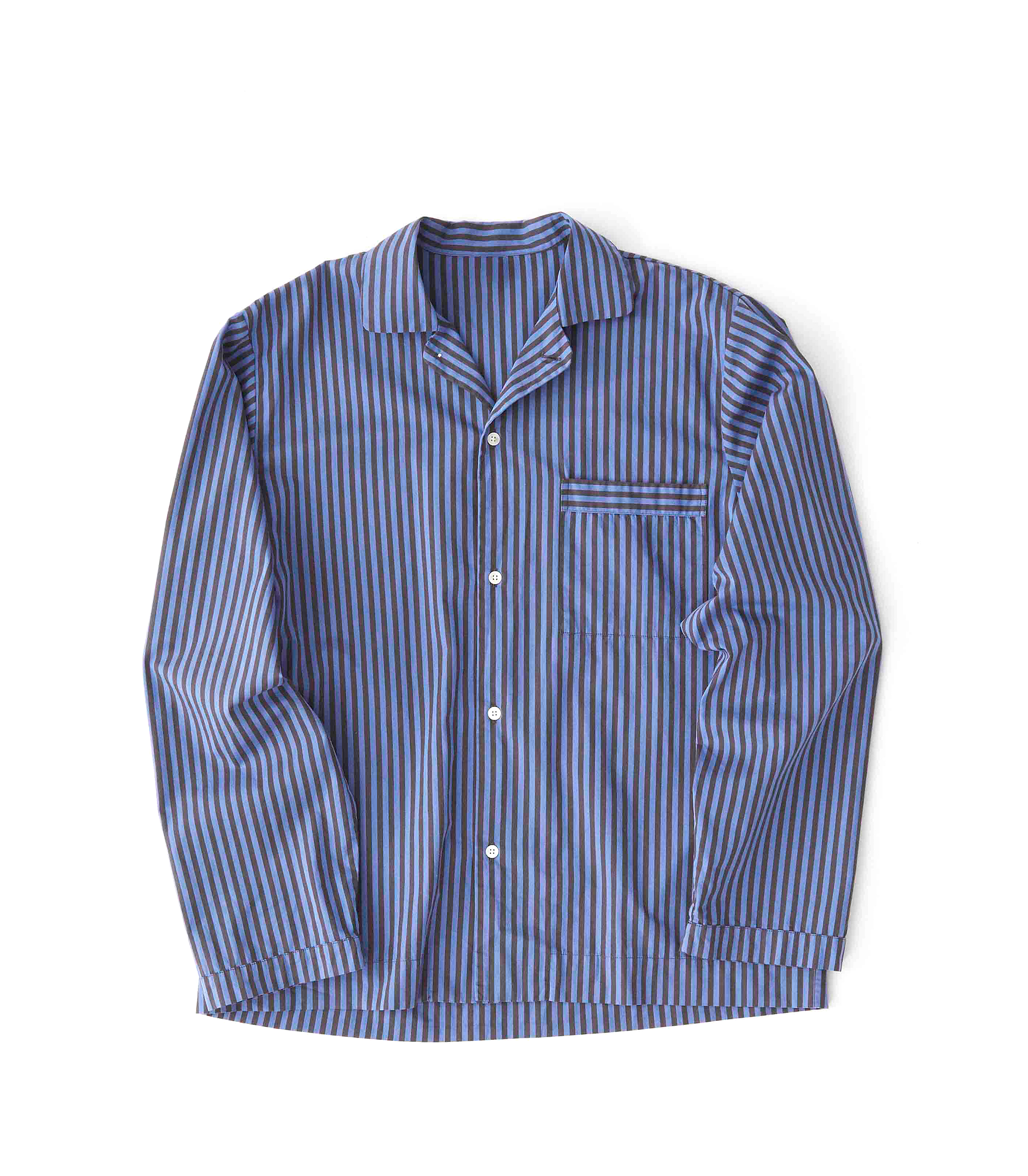 Sleepwear (Poplin) Pyjama L/S Shirt - Verneuil Stripes
