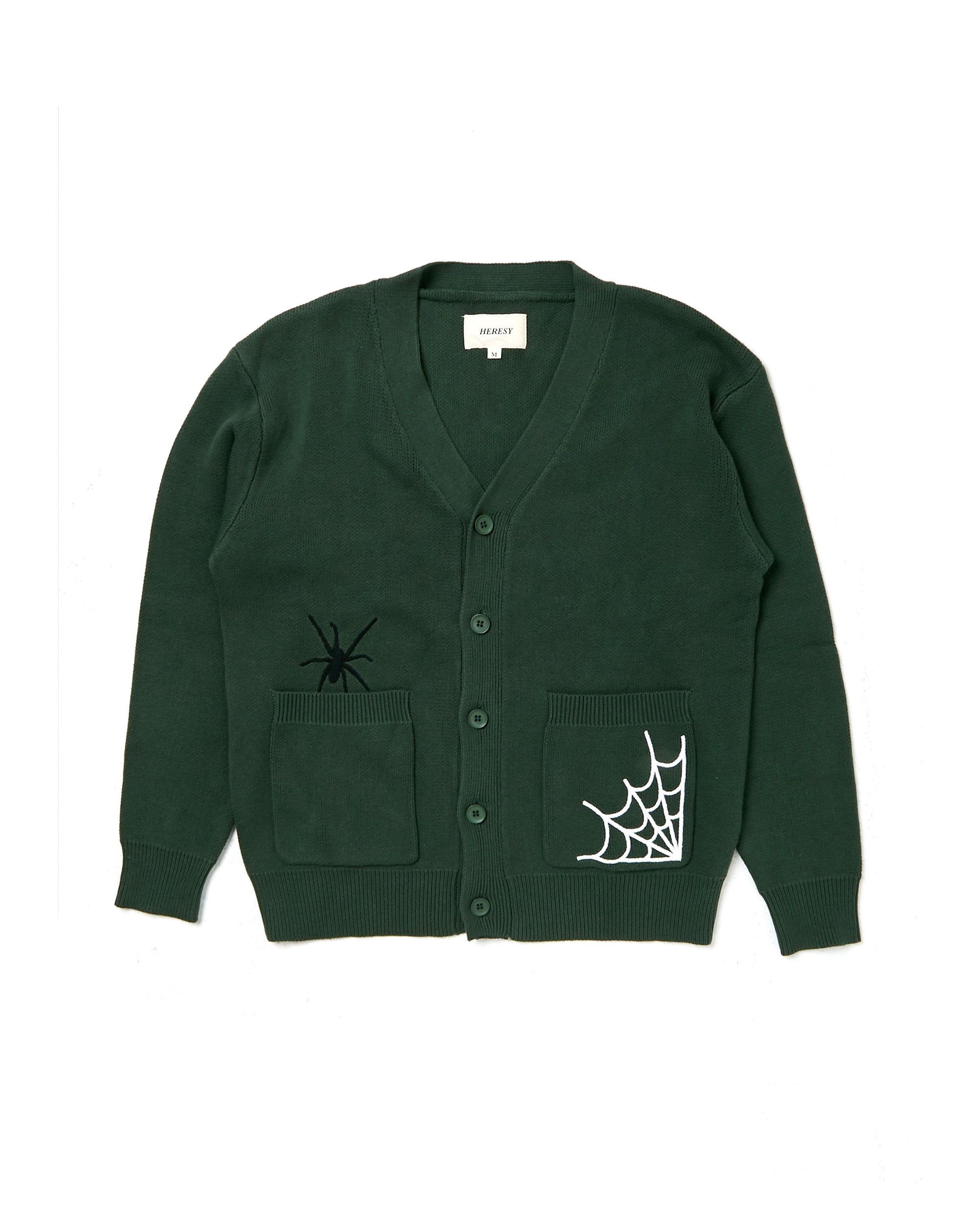 Spider Cardigan - Green