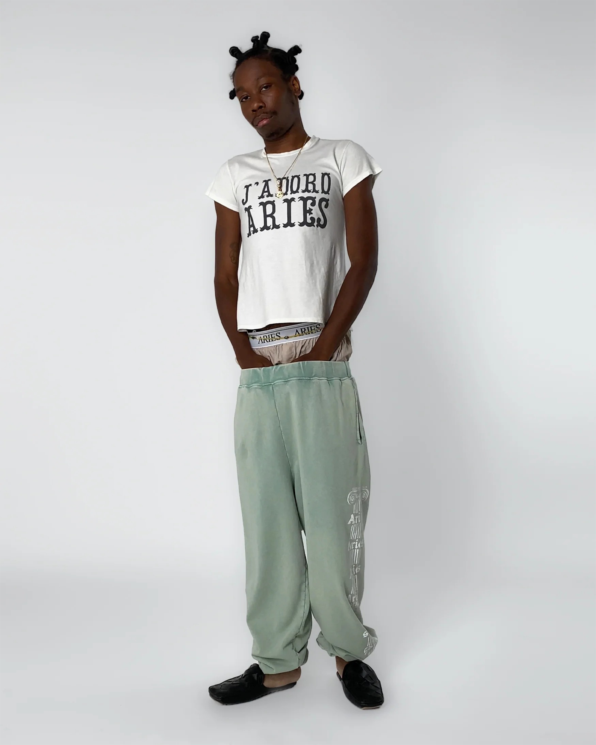 J'adoro Western Cap Sleeve T-Shirt - Off White