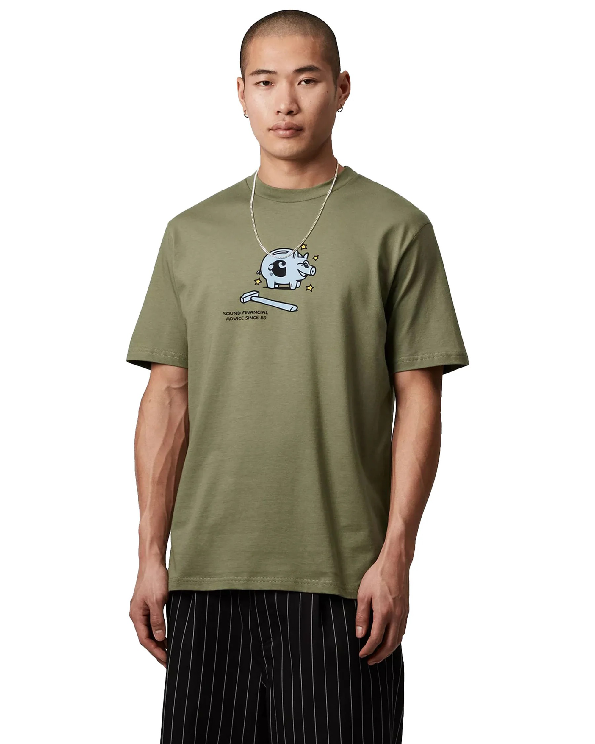 S/S Piggybank T-Shirt - Dollar Green