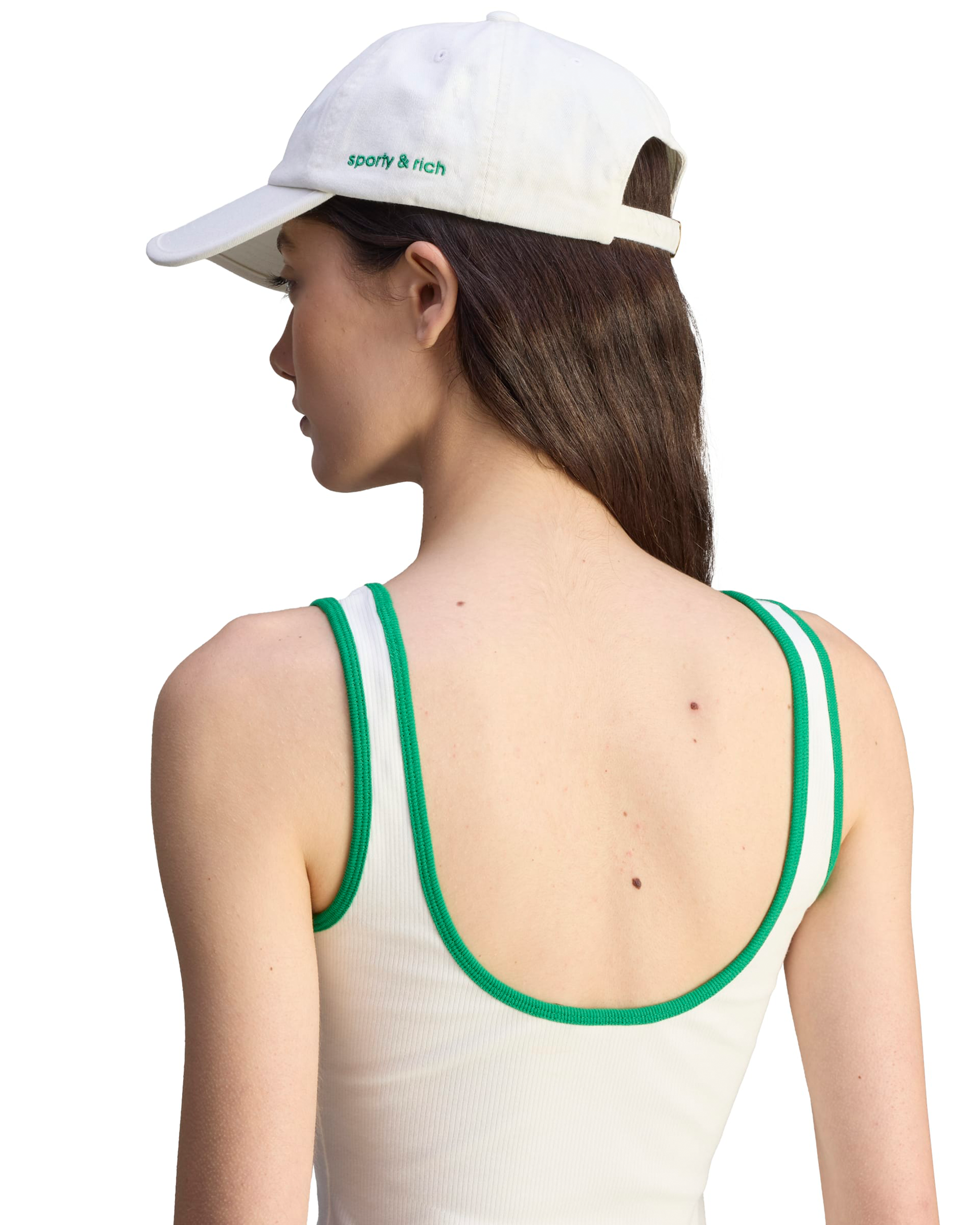 Sporty & Rich Tank - Off White / Green