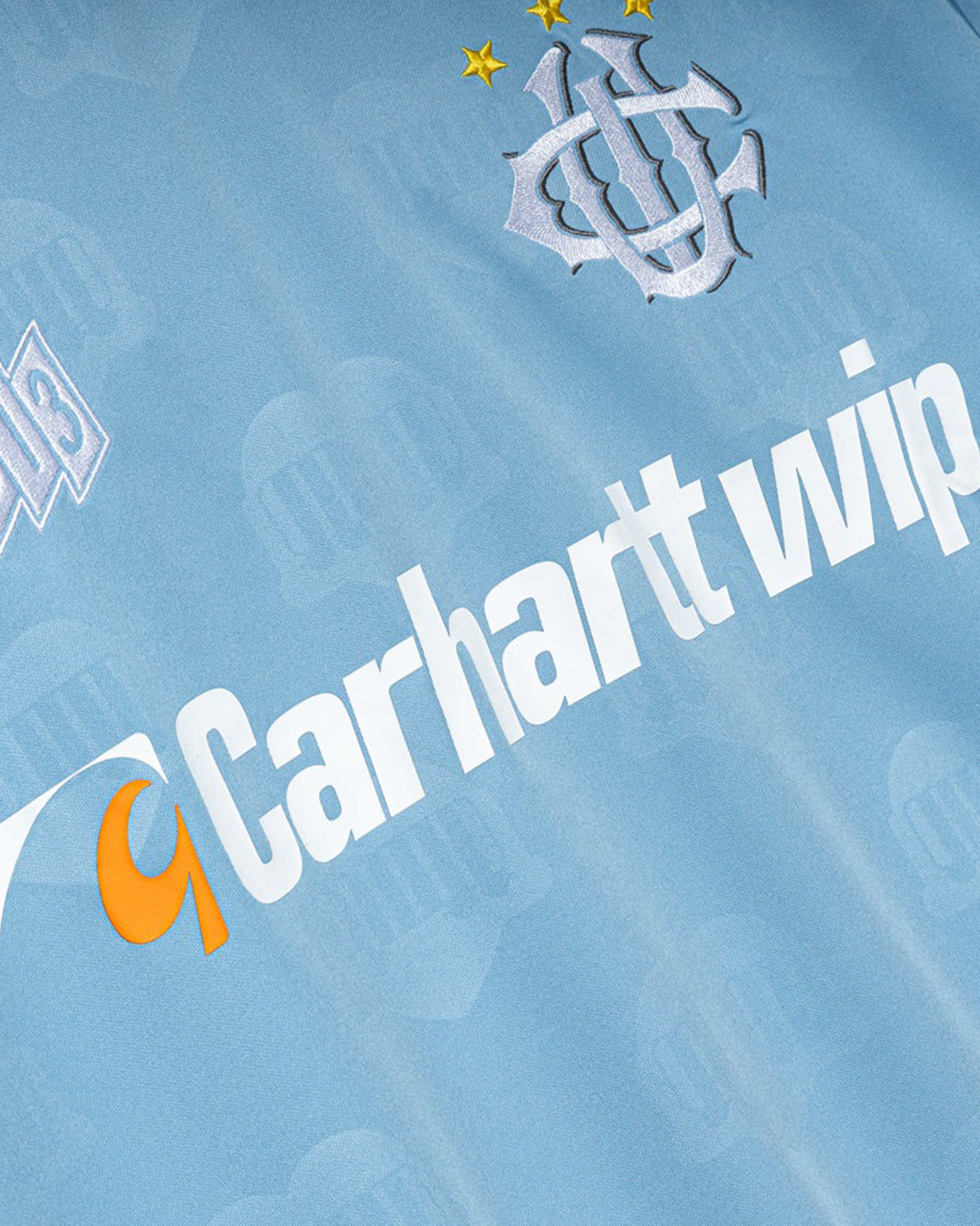 S/S Hartt’s Football T-Shirt - Heart Train Jacquard / Bluebird