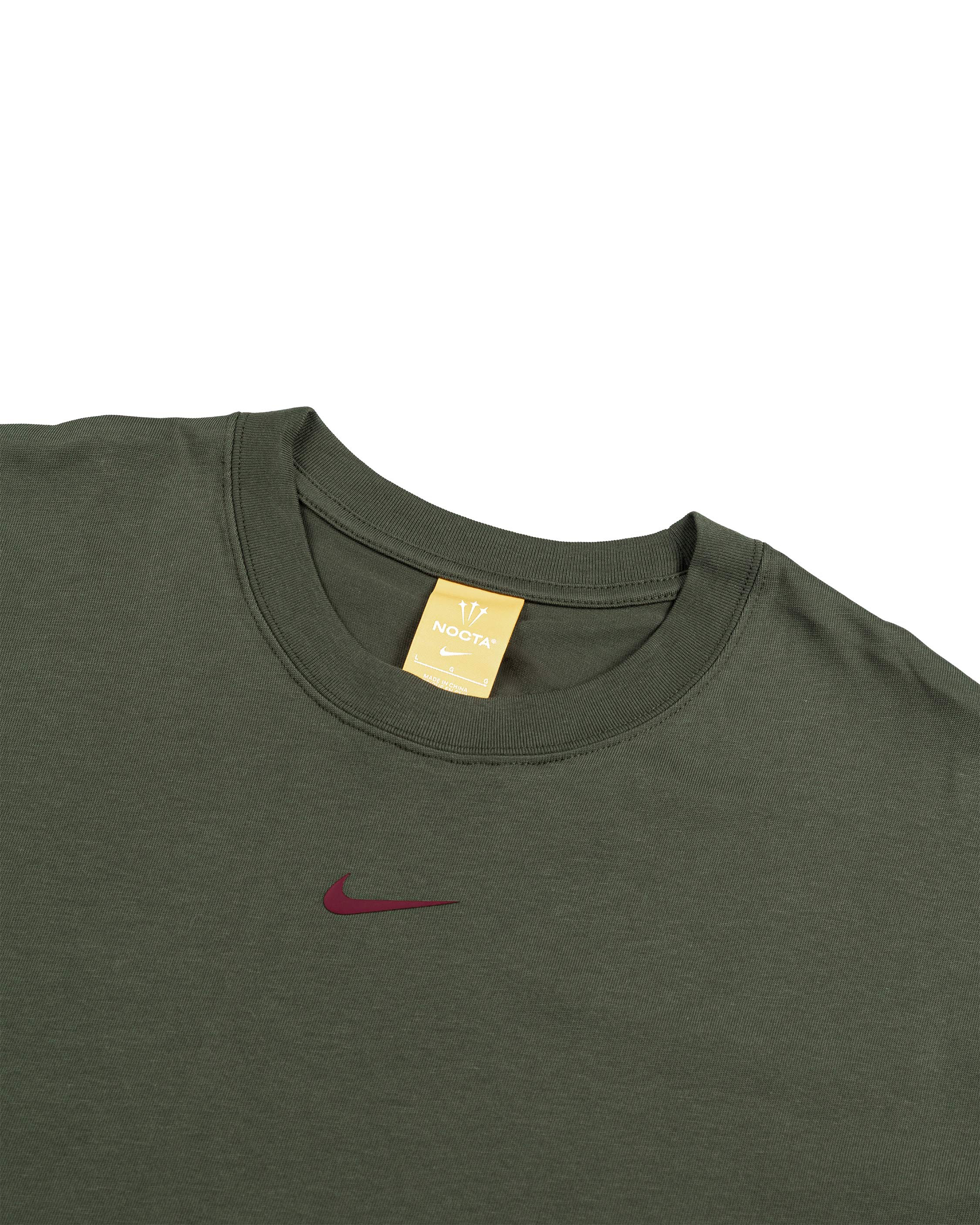 NOCTA Contrast Stitch T-Shirt - Cargo Khaki / Team Red