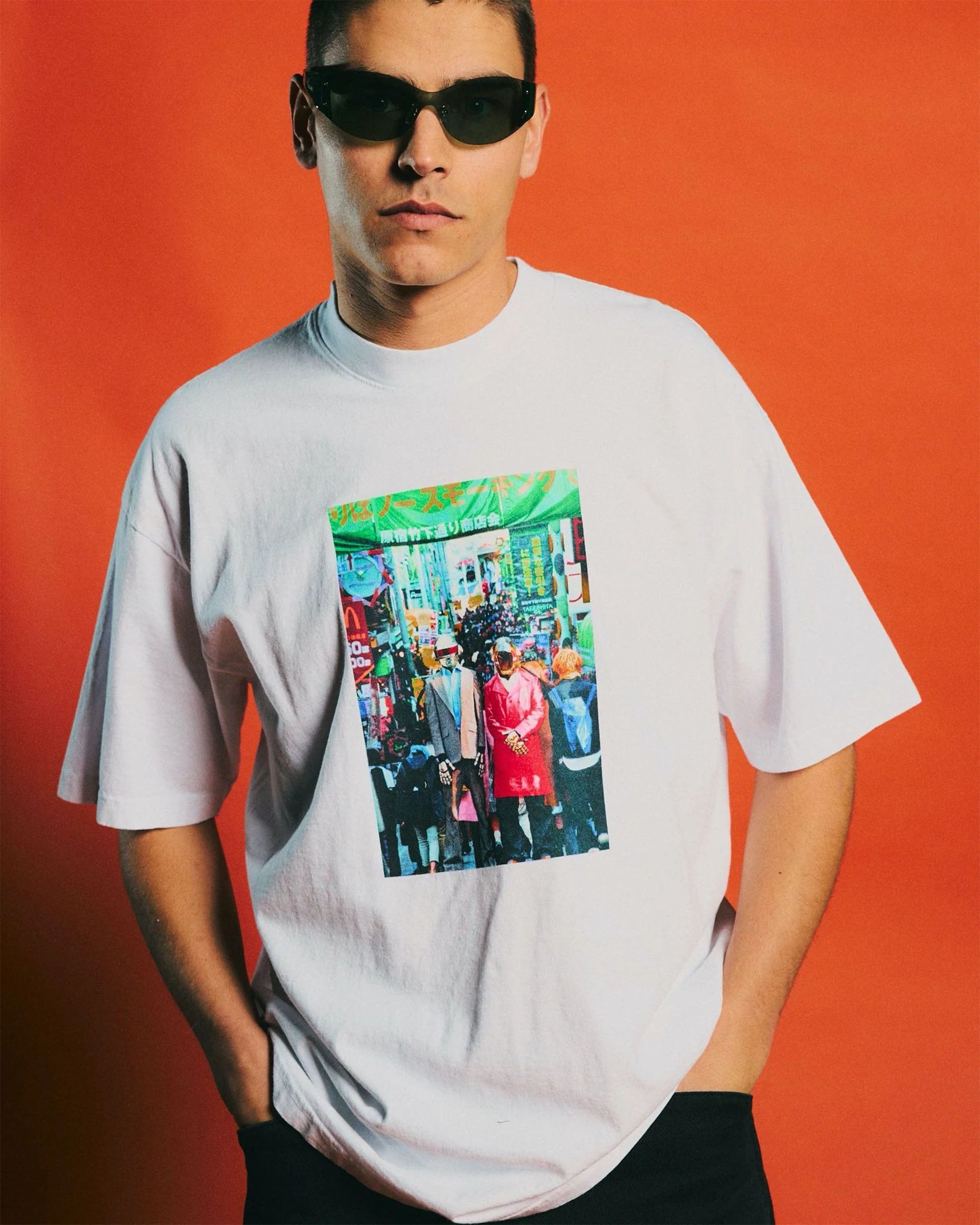 Daft Punk Harajuku T-shirt - White