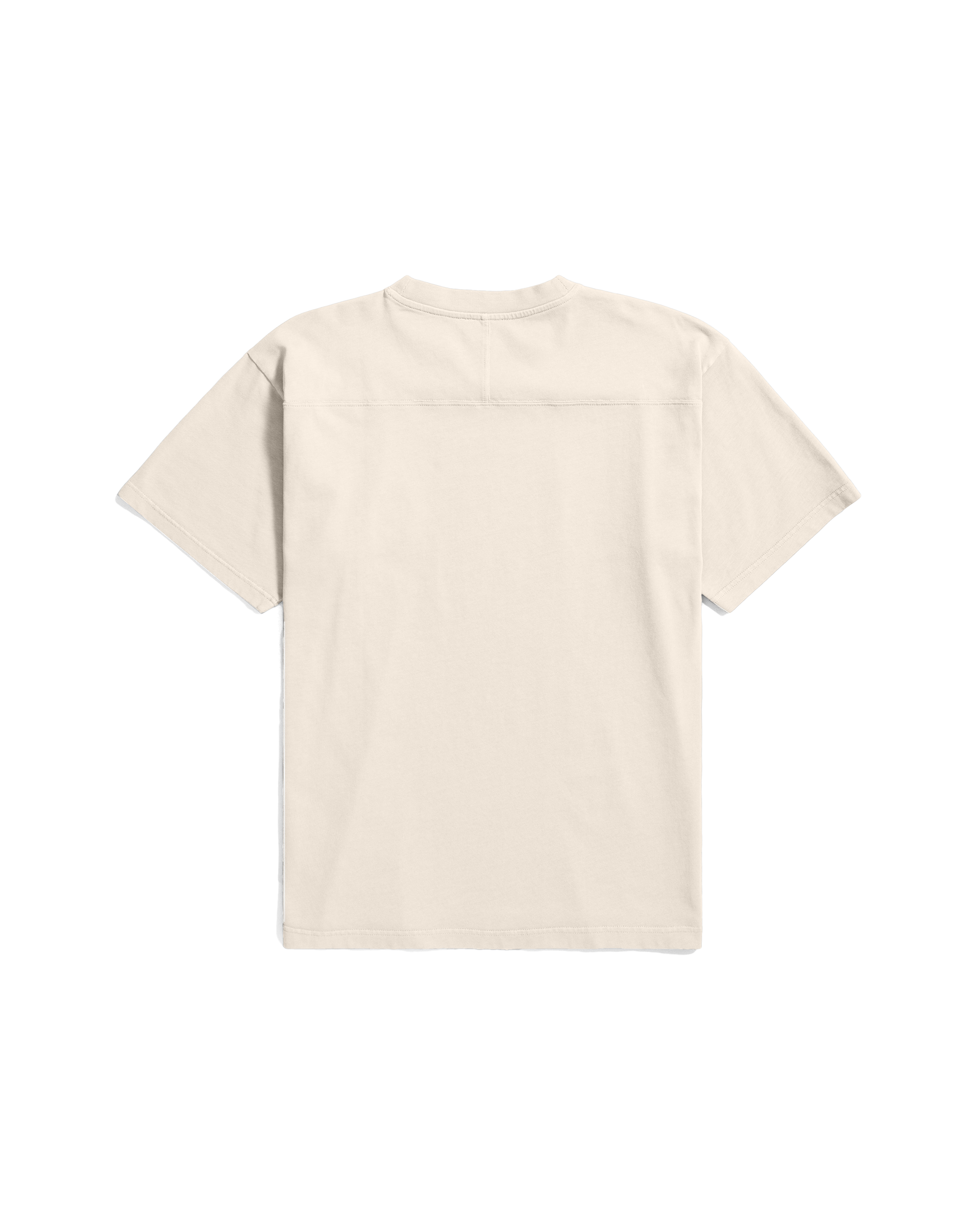 Simon Heavy N Patch T-shirt - Ecru