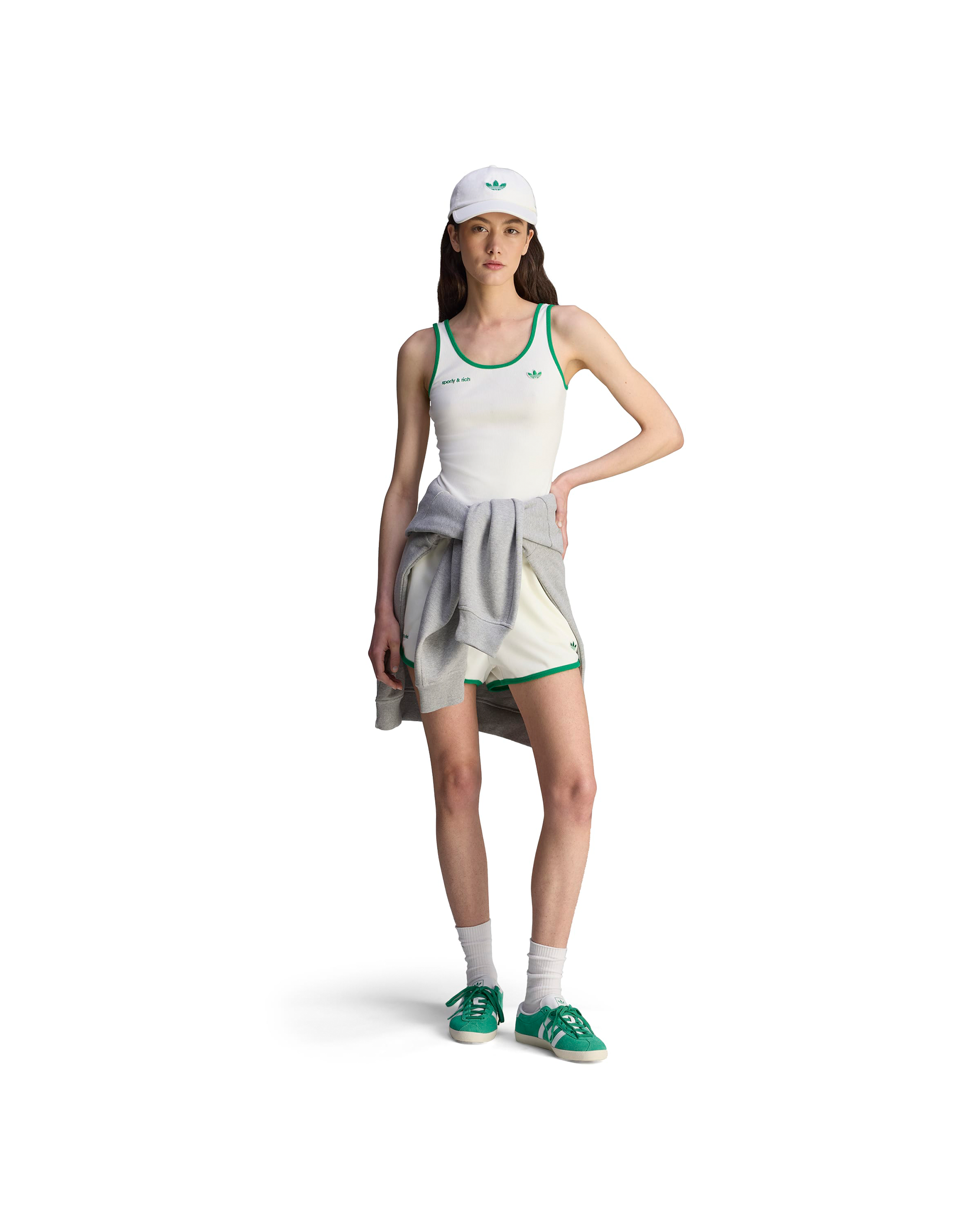 Sporty & Rich Tank - Off White / Green
