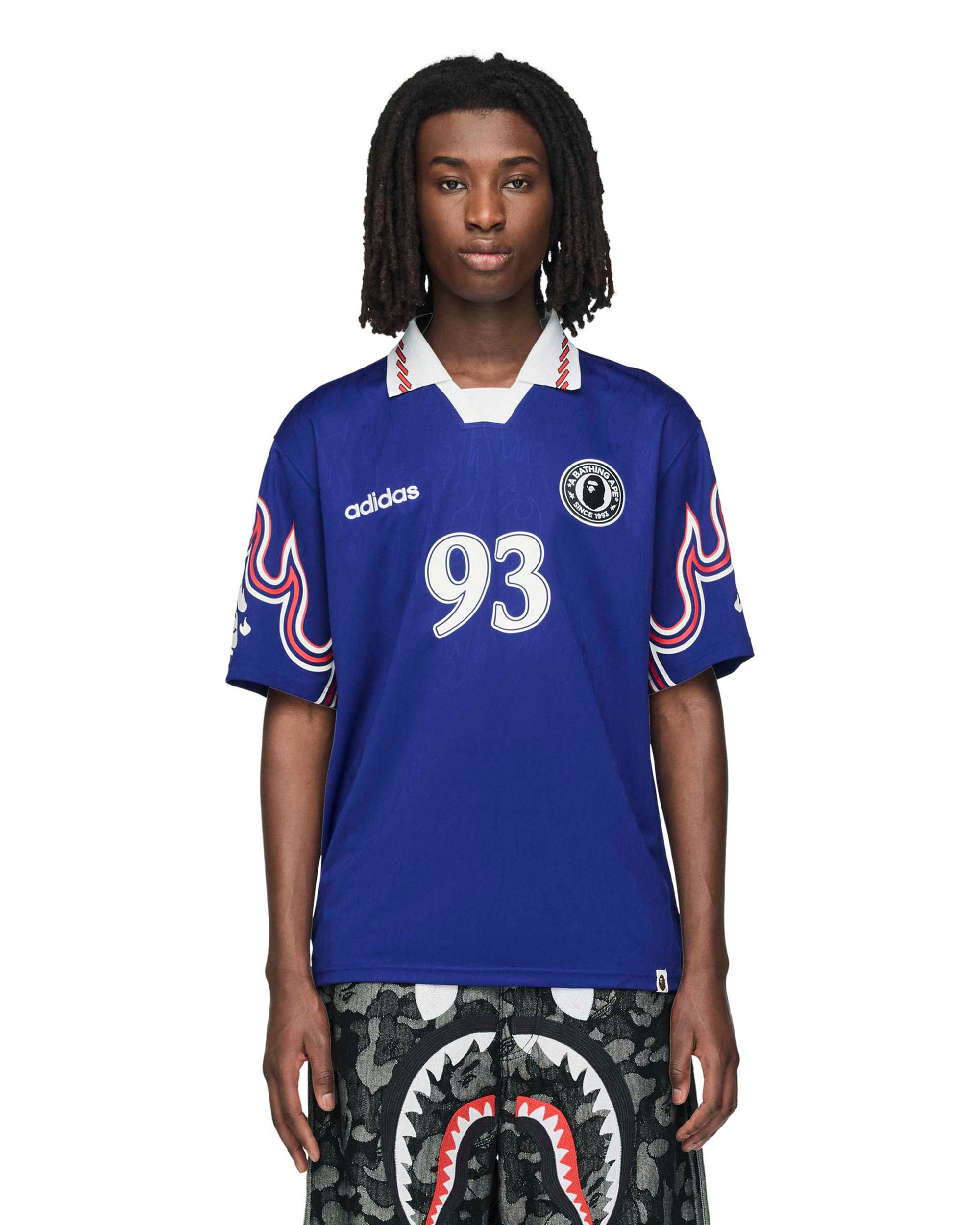 BAPE SSL Flame Jersey - Japan Blue