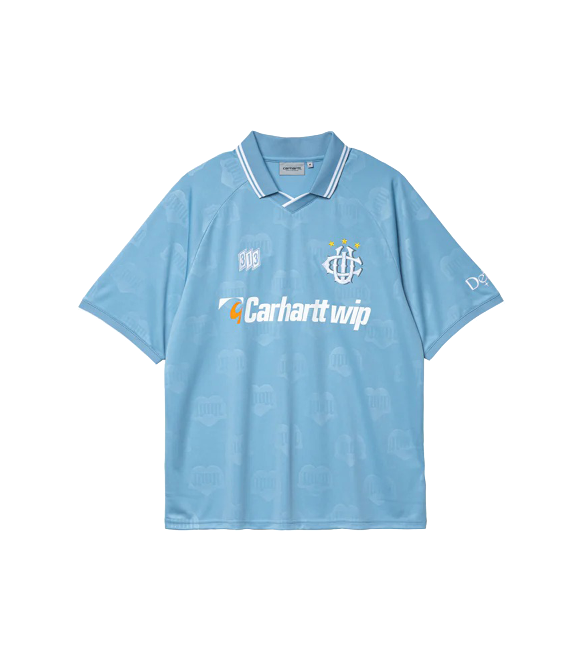 S/S Hartt’s Football T-Shirt - Heart Train Jacquard / Bluebird