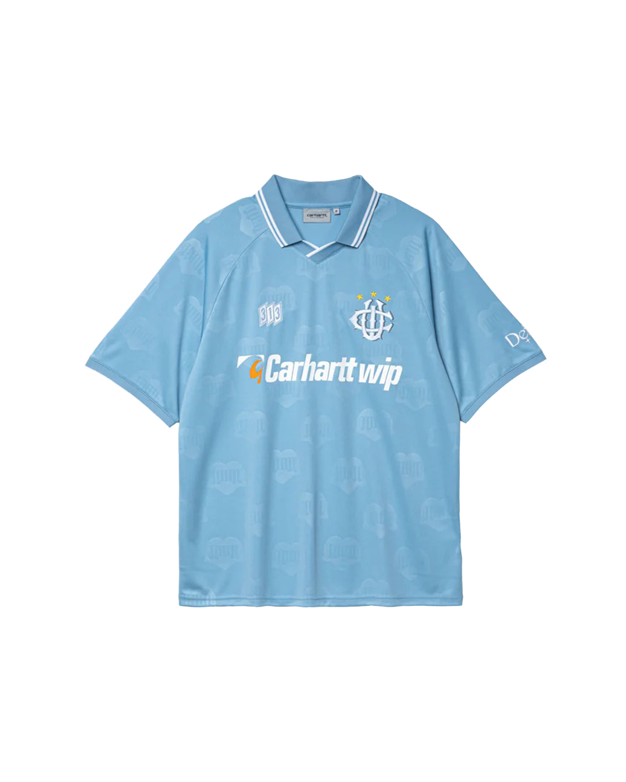 S/S Hartt’s Football T-Shirt - Heart Train Jacquard / Bluebird