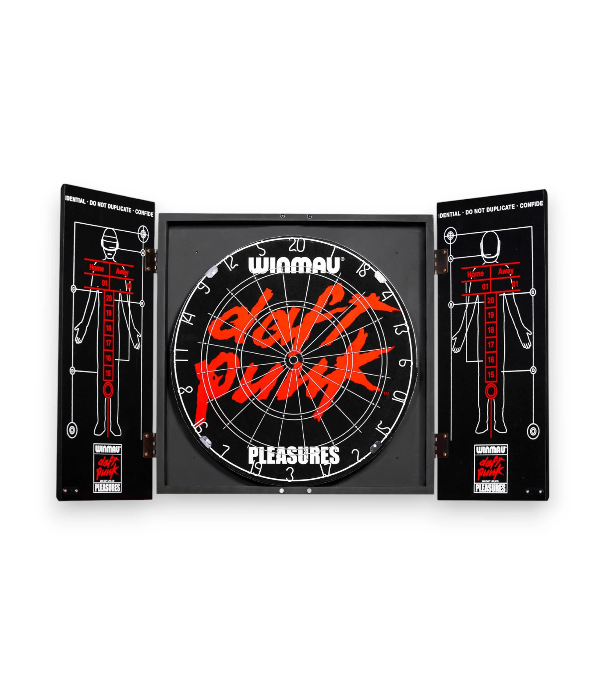 Daft Punk Schematic Dartboard - Black