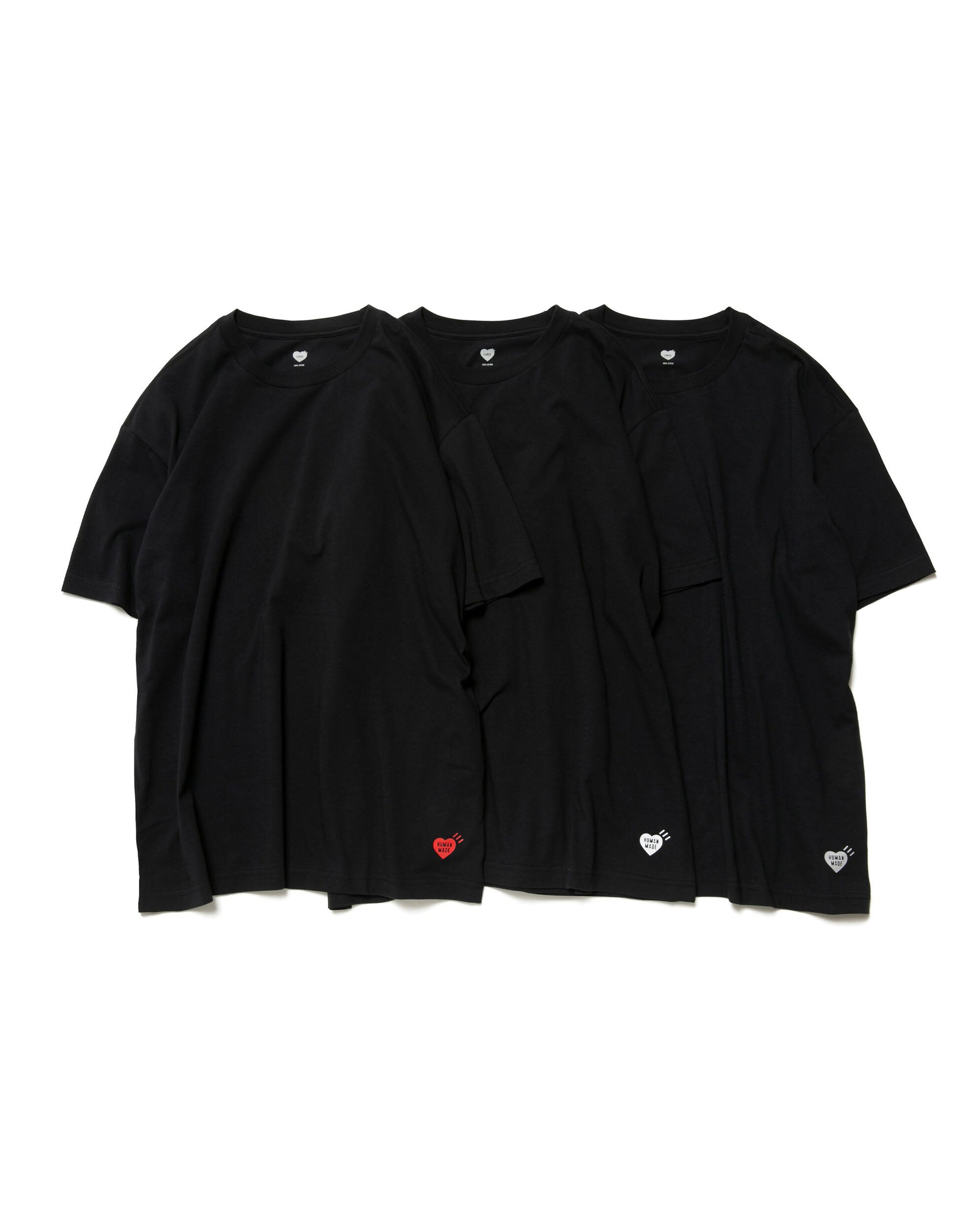 3-Pack T-shirt Set - Black