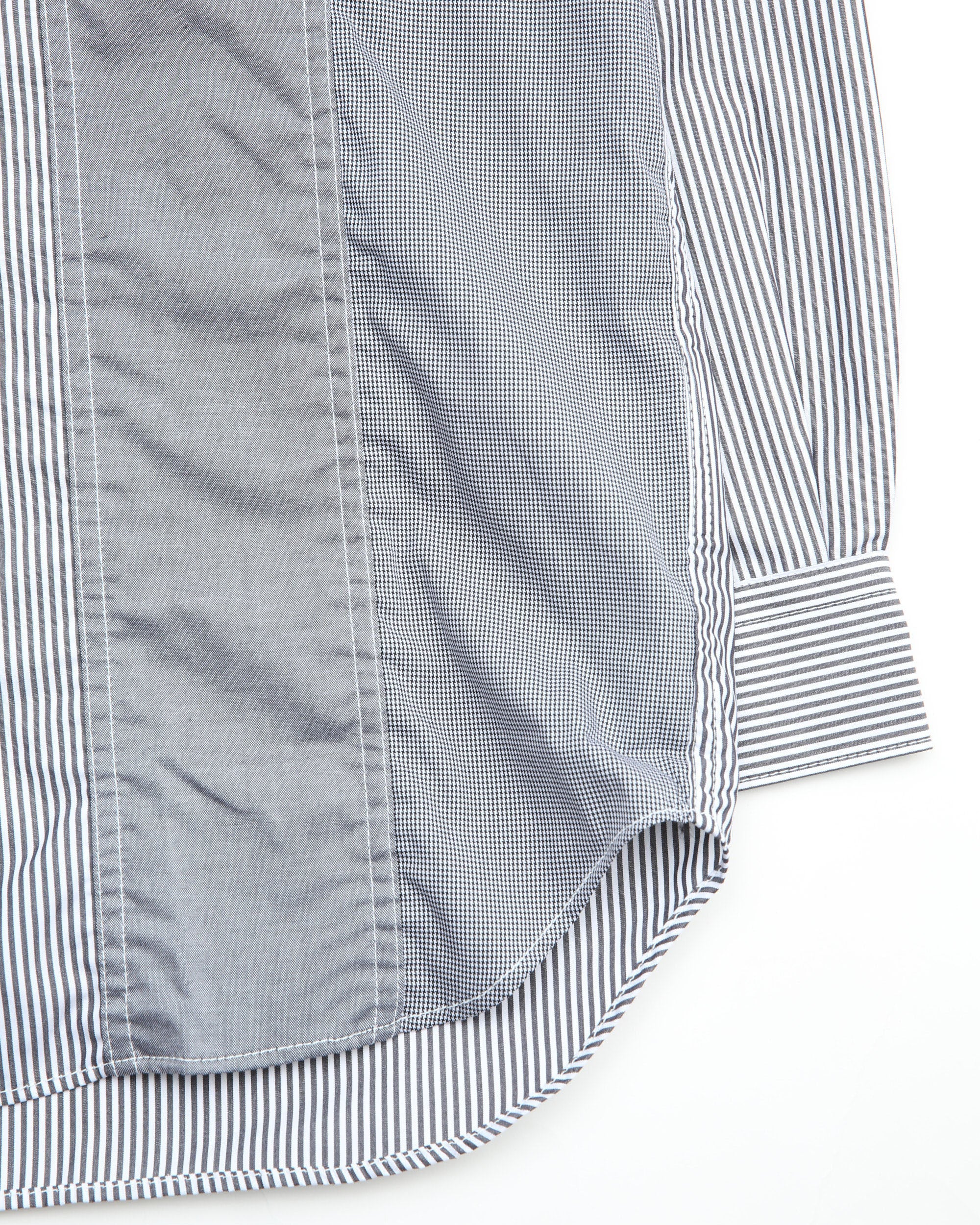 Striped Patchwork Shirt - Multi