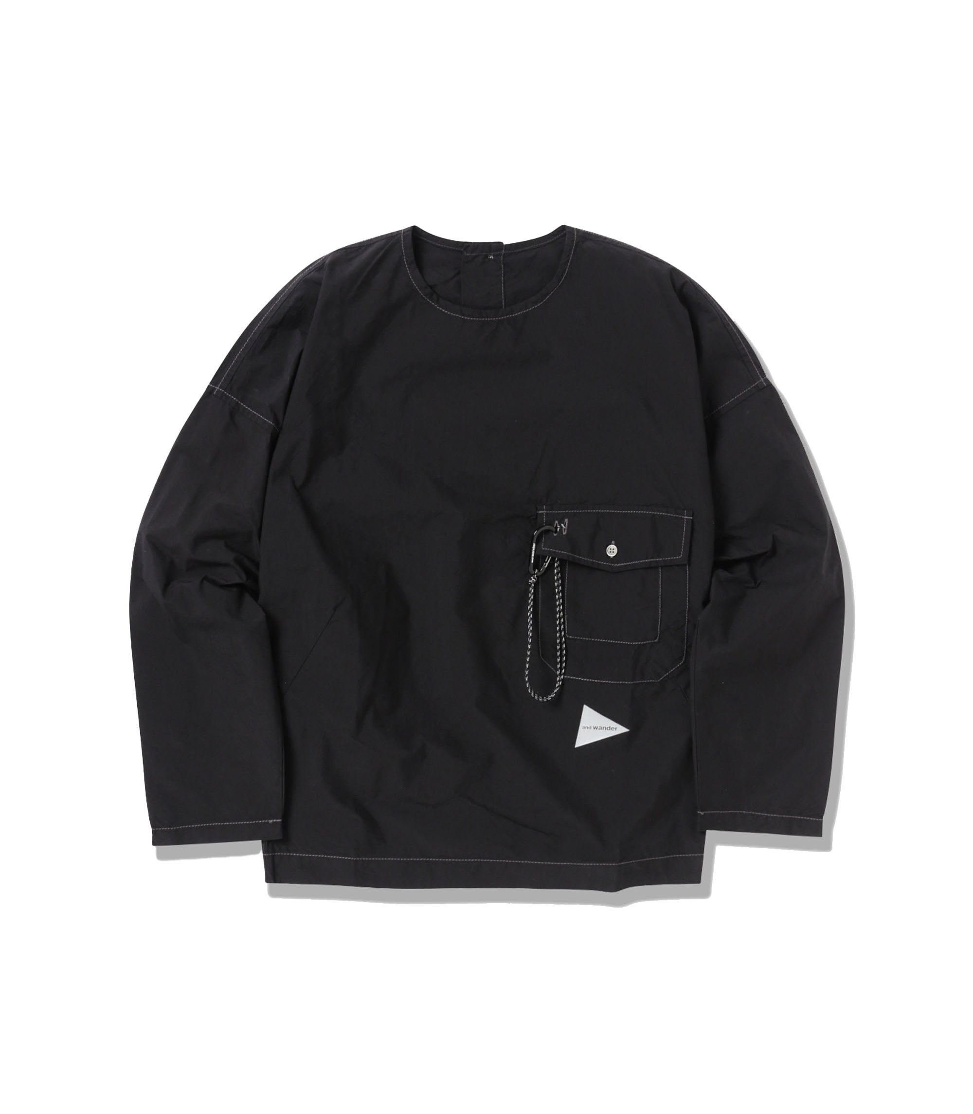 Cordura Typewriter L/S Pullover - Black